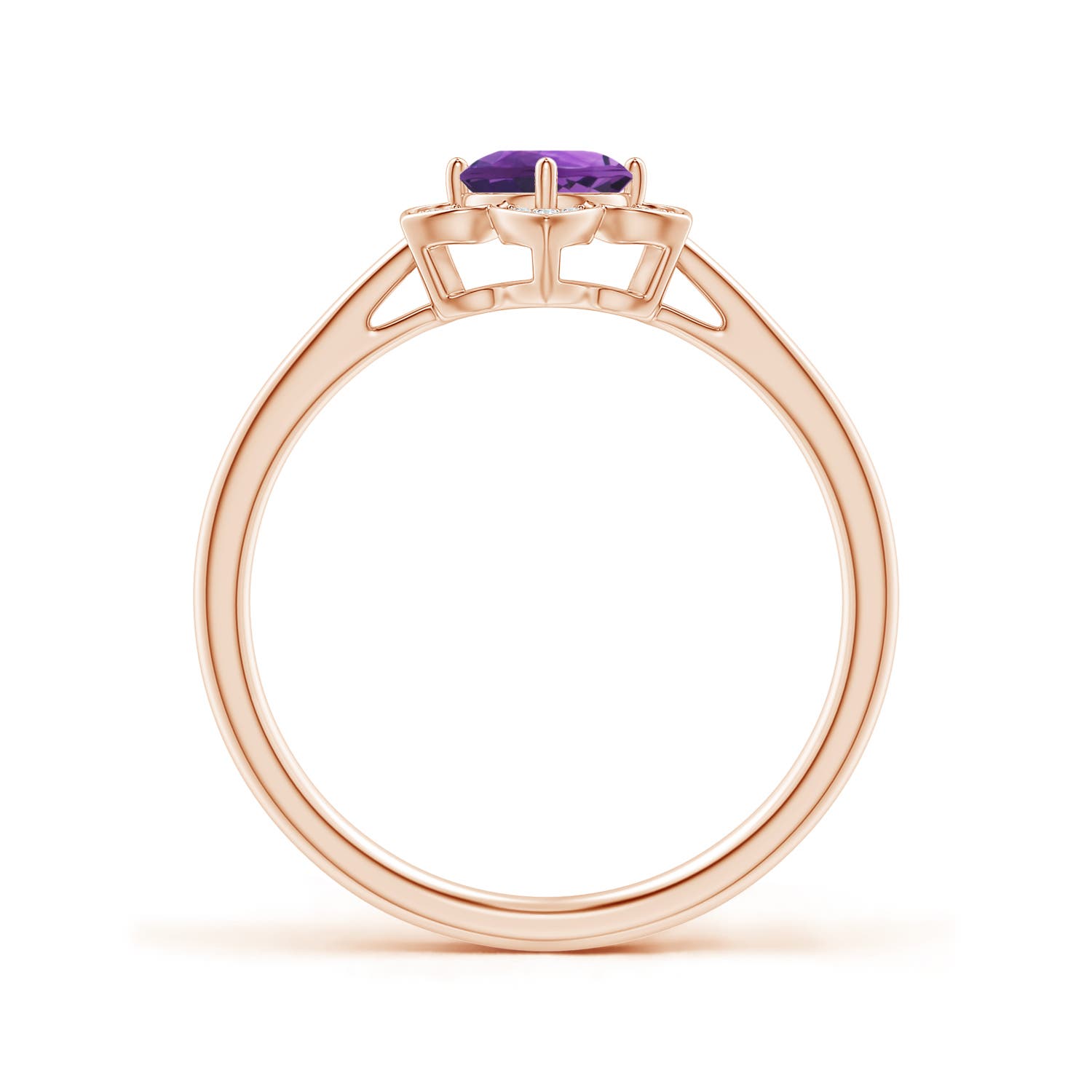 AAA - Amethyst / 0.51 CT / 14 KT Rose Gold