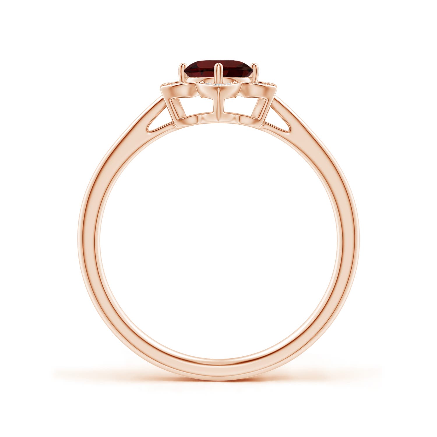 AA - Garnet / 0.66 CT / 14 KT Rose Gold