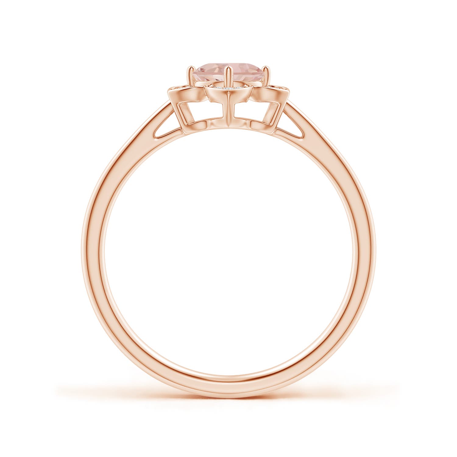 AAAA - Morganite / 0.48 CT / 14 KT Rose Gold