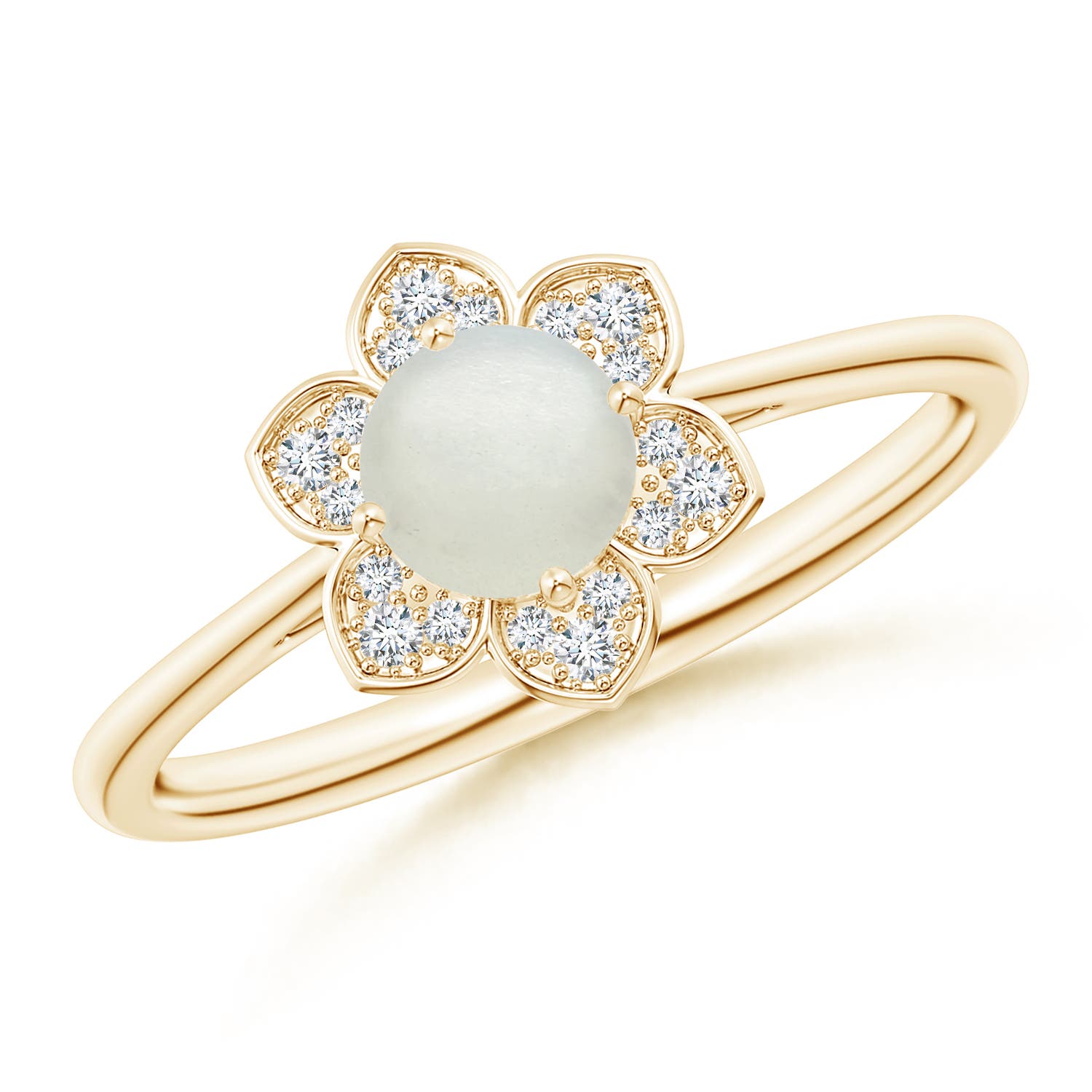 AA - Moonstone / 0.51 CT / 14 KT Yellow Gold