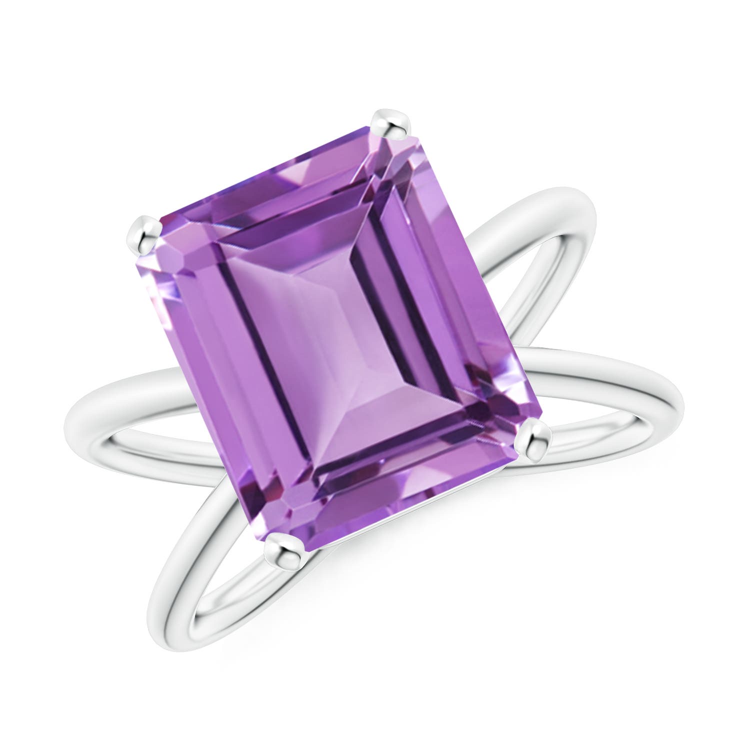 A - Amethyst / 5.3 CT / 14 KT White Gold