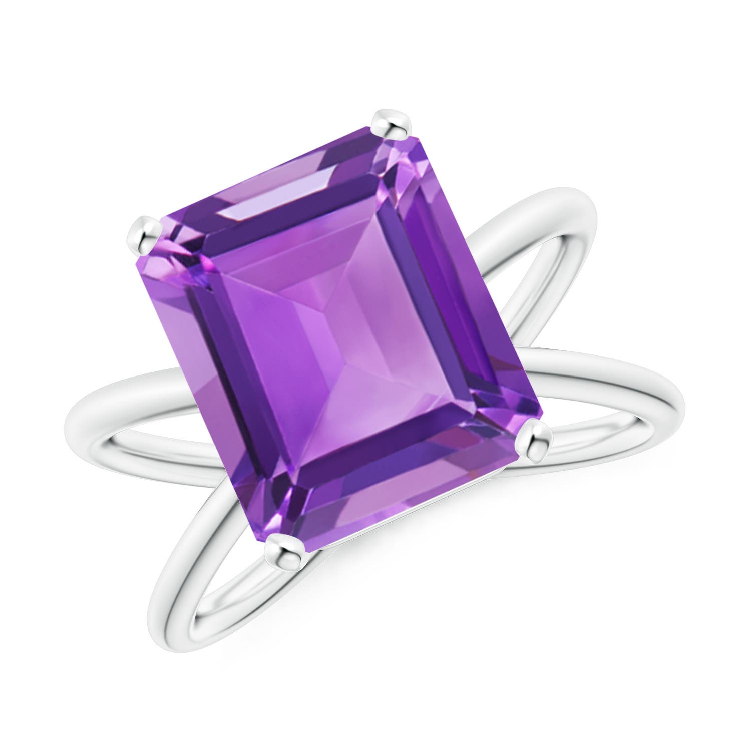 AA - Amethyst / 5.3 CT / 14 KT White Gold