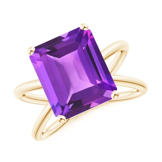 Emerald Cut AAA Amethyst