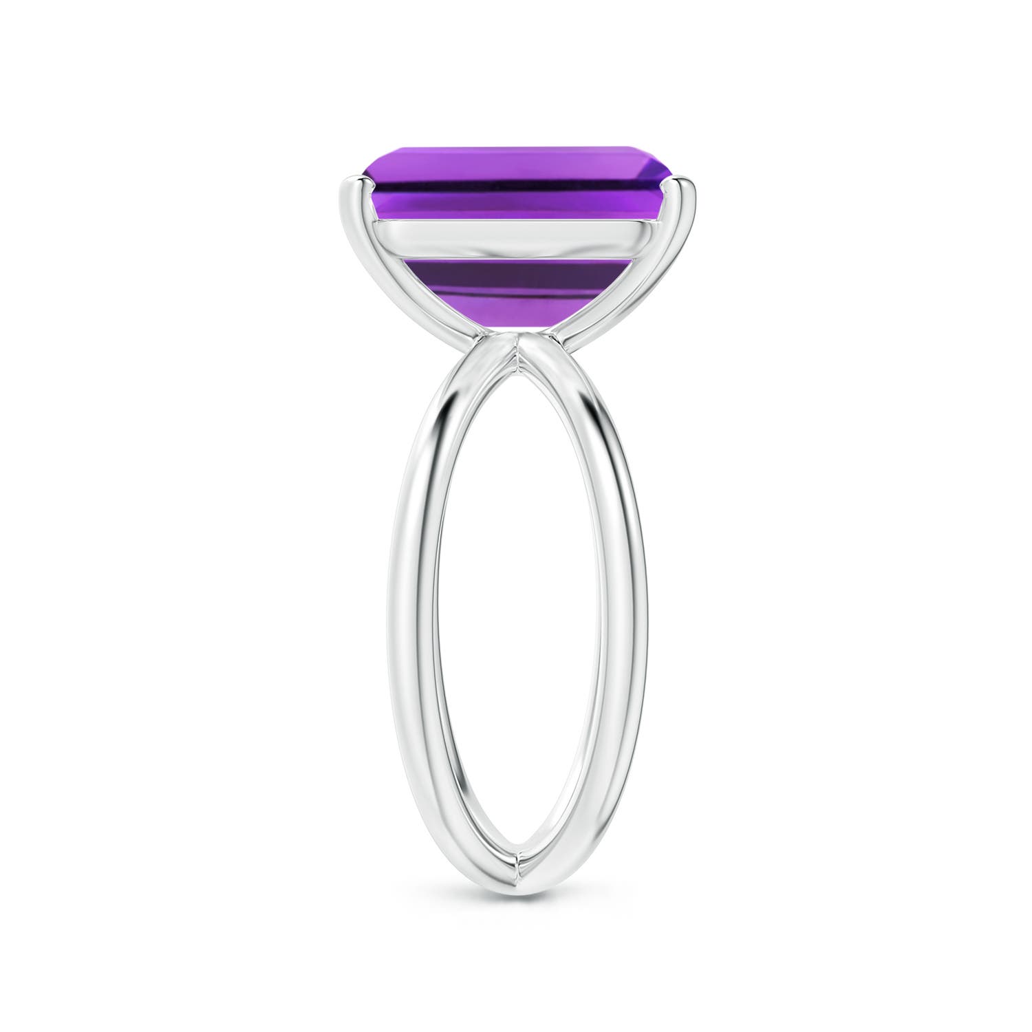 AAA - Amethyst / 5.3 CT / 14 KT White Gold