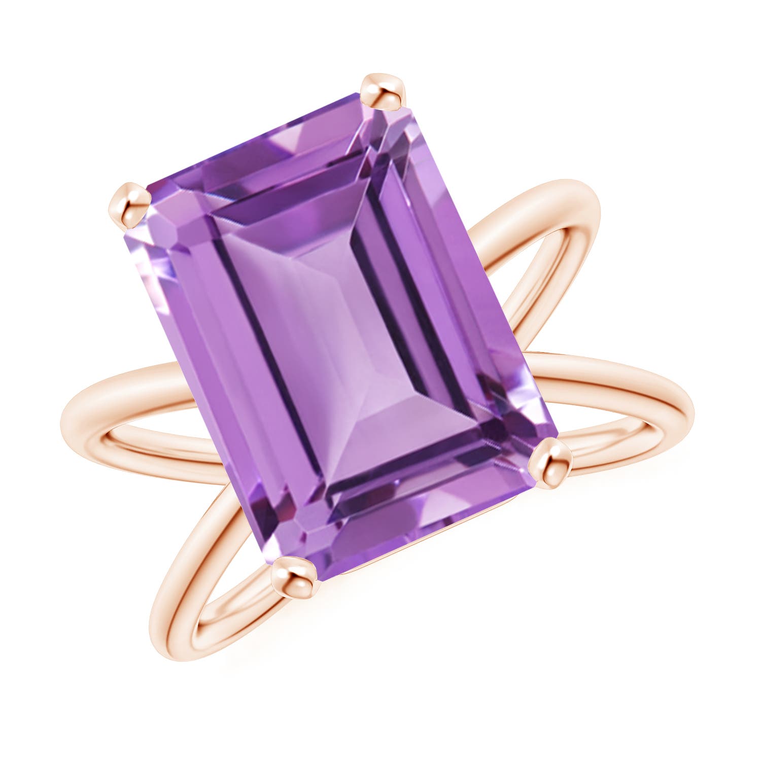 A - Amethyst / 6.5 CT / 14 KT Rose Gold