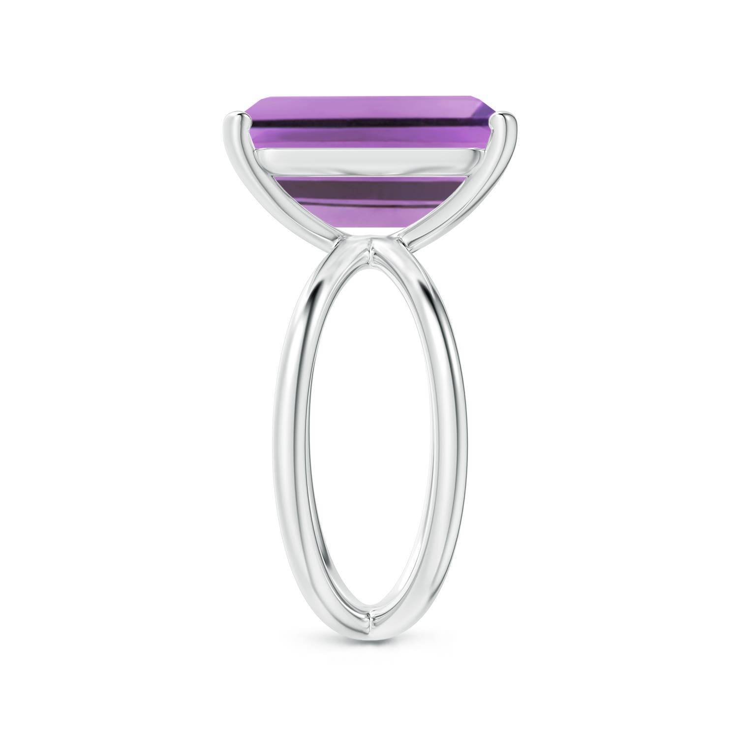 A - Amethyst / 6.5 CT / 14 KT White Gold