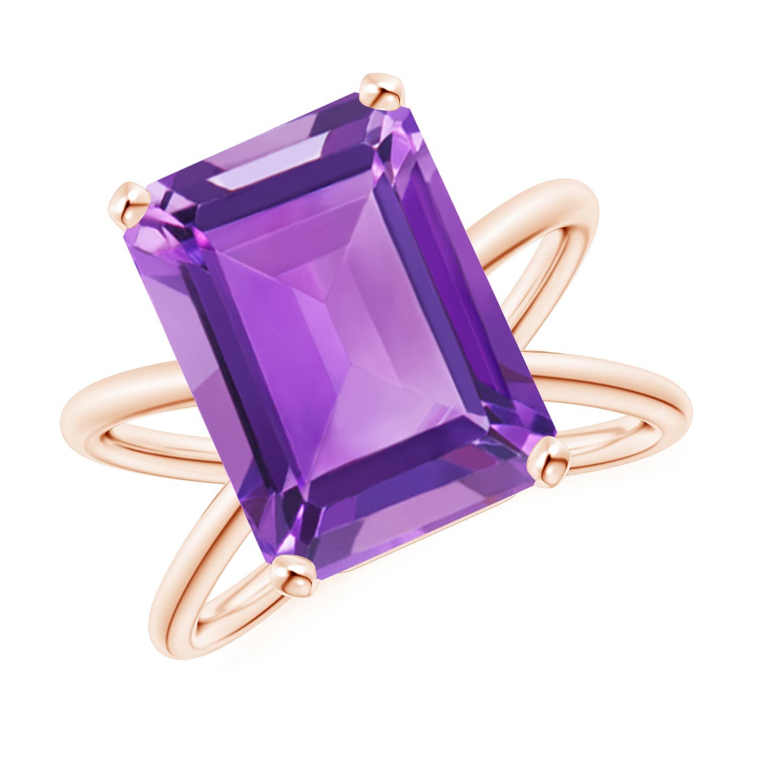 AA - Amethyst / 6.5 CT / 14 KT Rose Gold