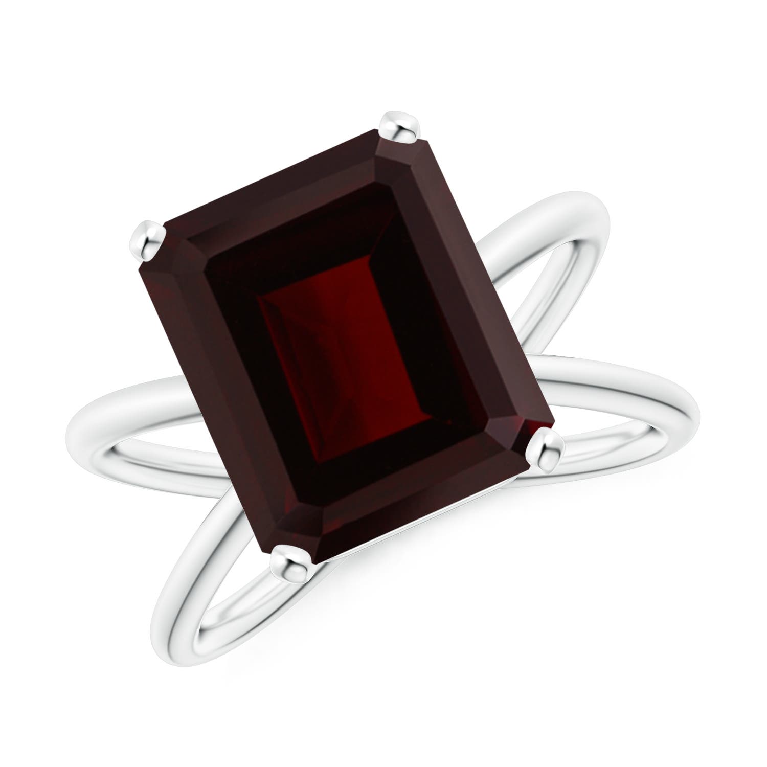 A - Garnet / 7.45 CT / 14 KT White Gold