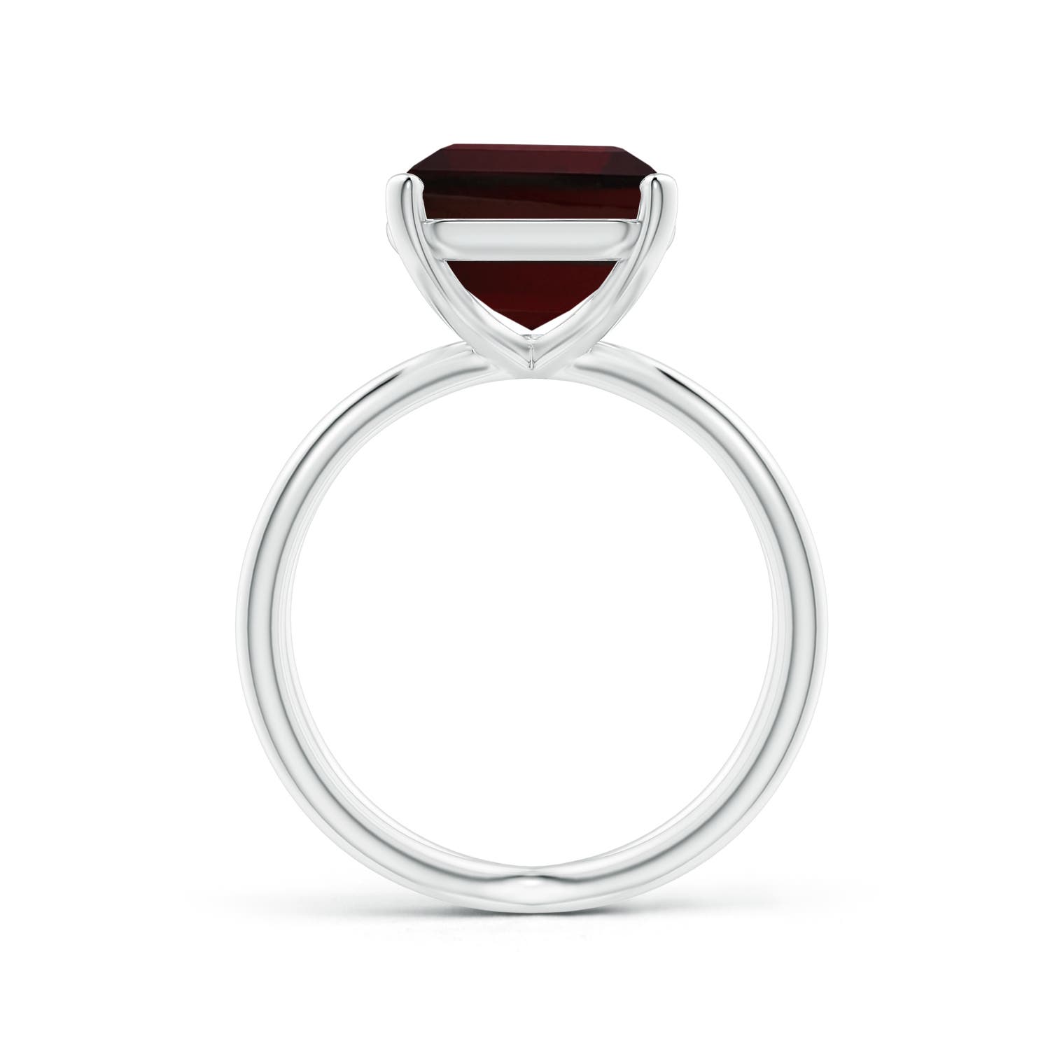 A - Garnet / 7.45 CT / 14 KT White Gold