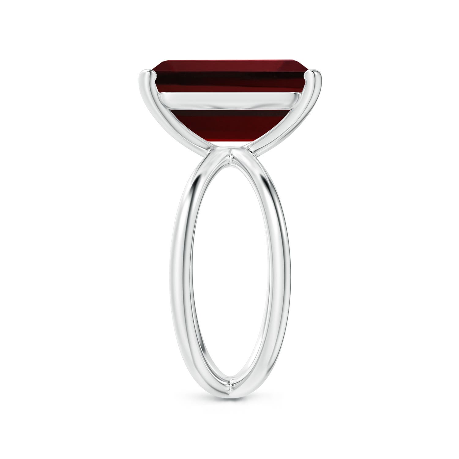 AAAA - Garnet / 8.5 CT / 14 KT White Gold