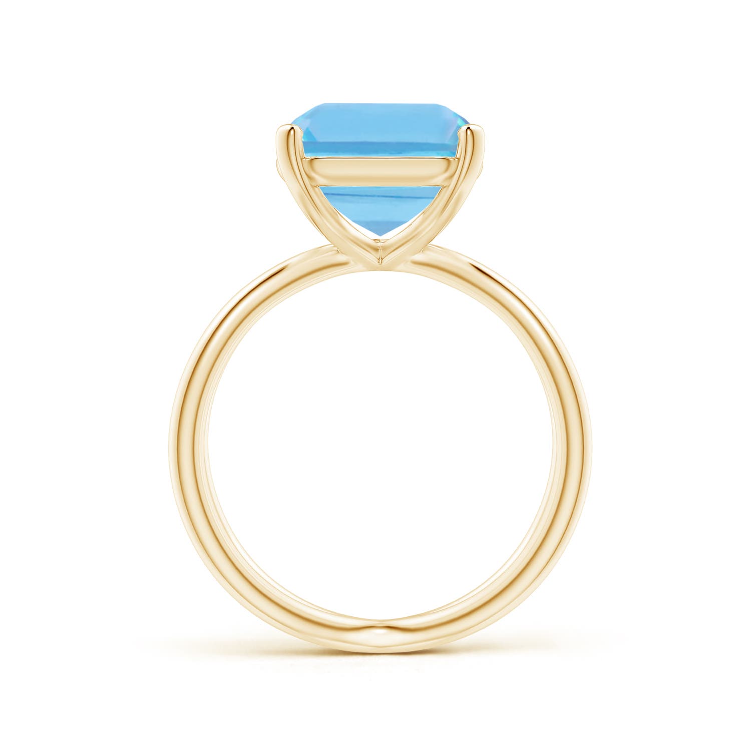 A - Swiss Blue Topaz / 7.2 CT / 14 KT Yellow Gold