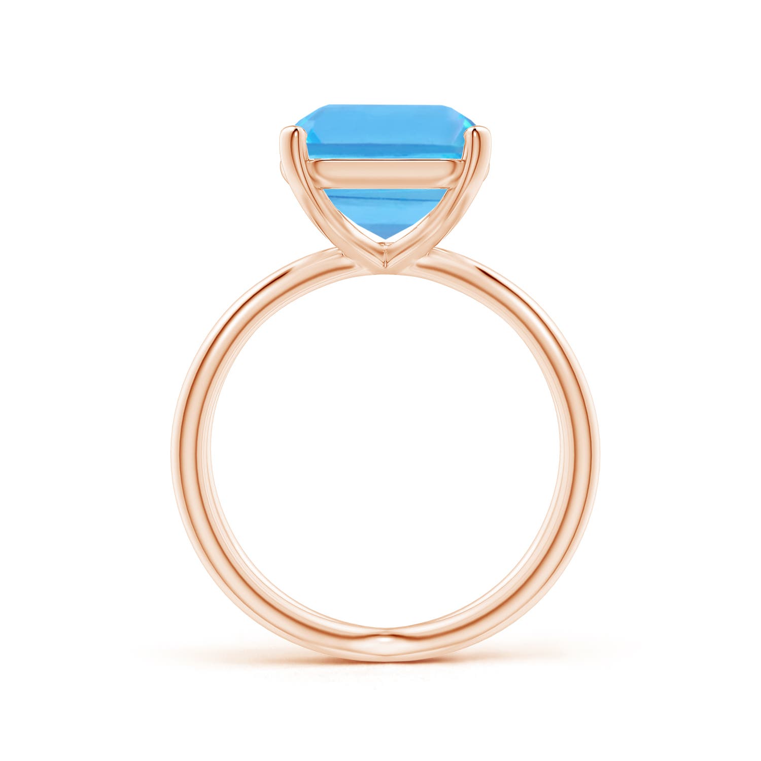 AA - Swiss Blue Topaz / 7.2 CT / 14 KT Rose Gold