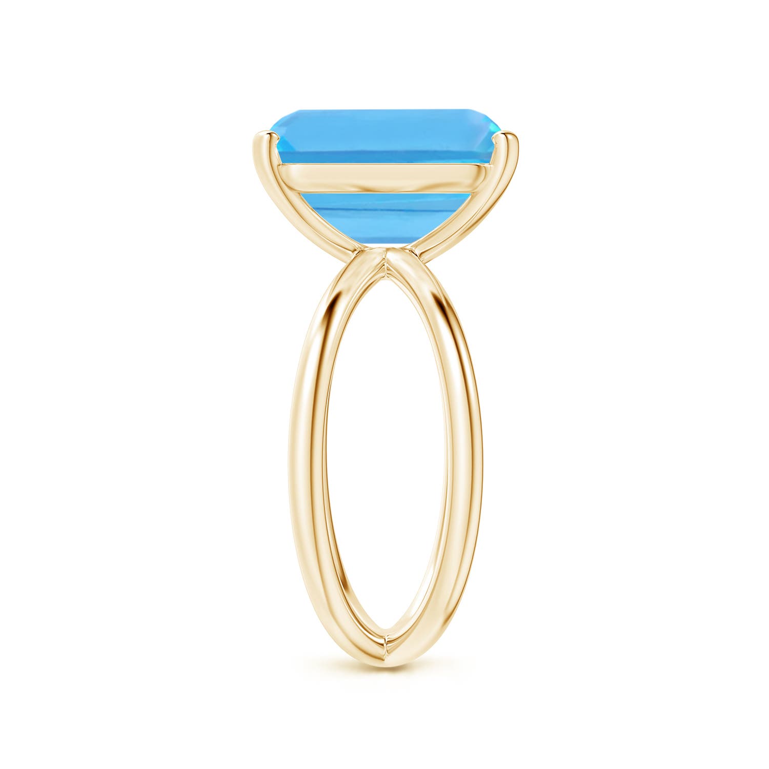 AA - Swiss Blue Topaz / 7.2 CT / 14 KT Yellow Gold