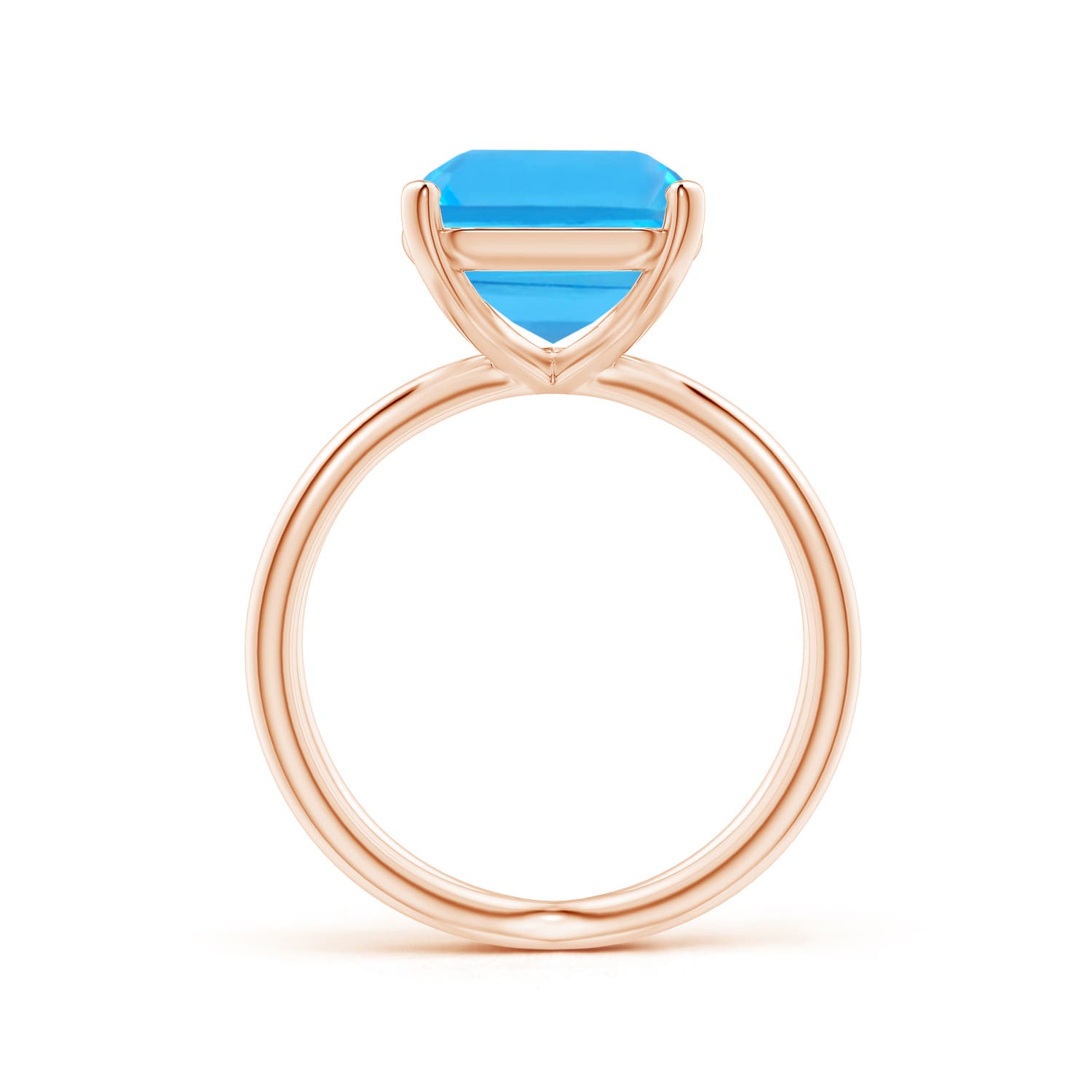 AAA - Swiss Blue Topaz / 7.2 CT / 14 KT Rose Gold