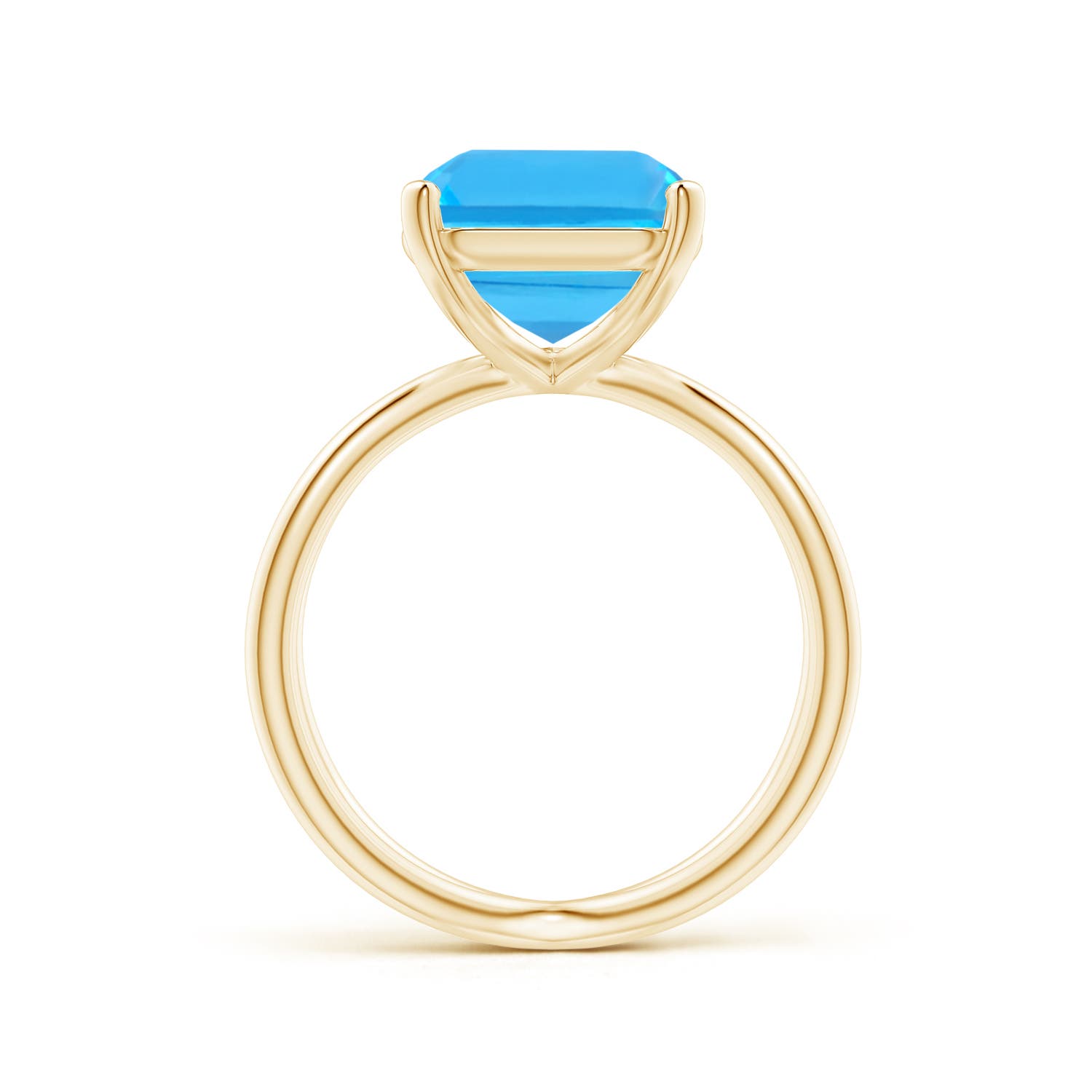 AAA - Swiss Blue Topaz / 7.2 CT / 14 KT Yellow Gold