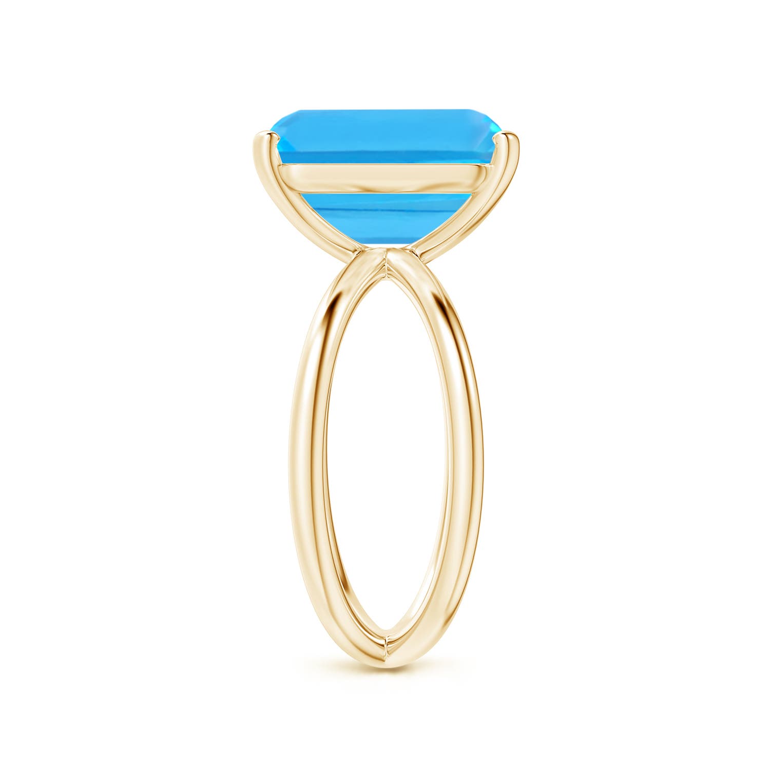 AAA - Swiss Blue Topaz / 7.2 CT / 14 KT Yellow Gold