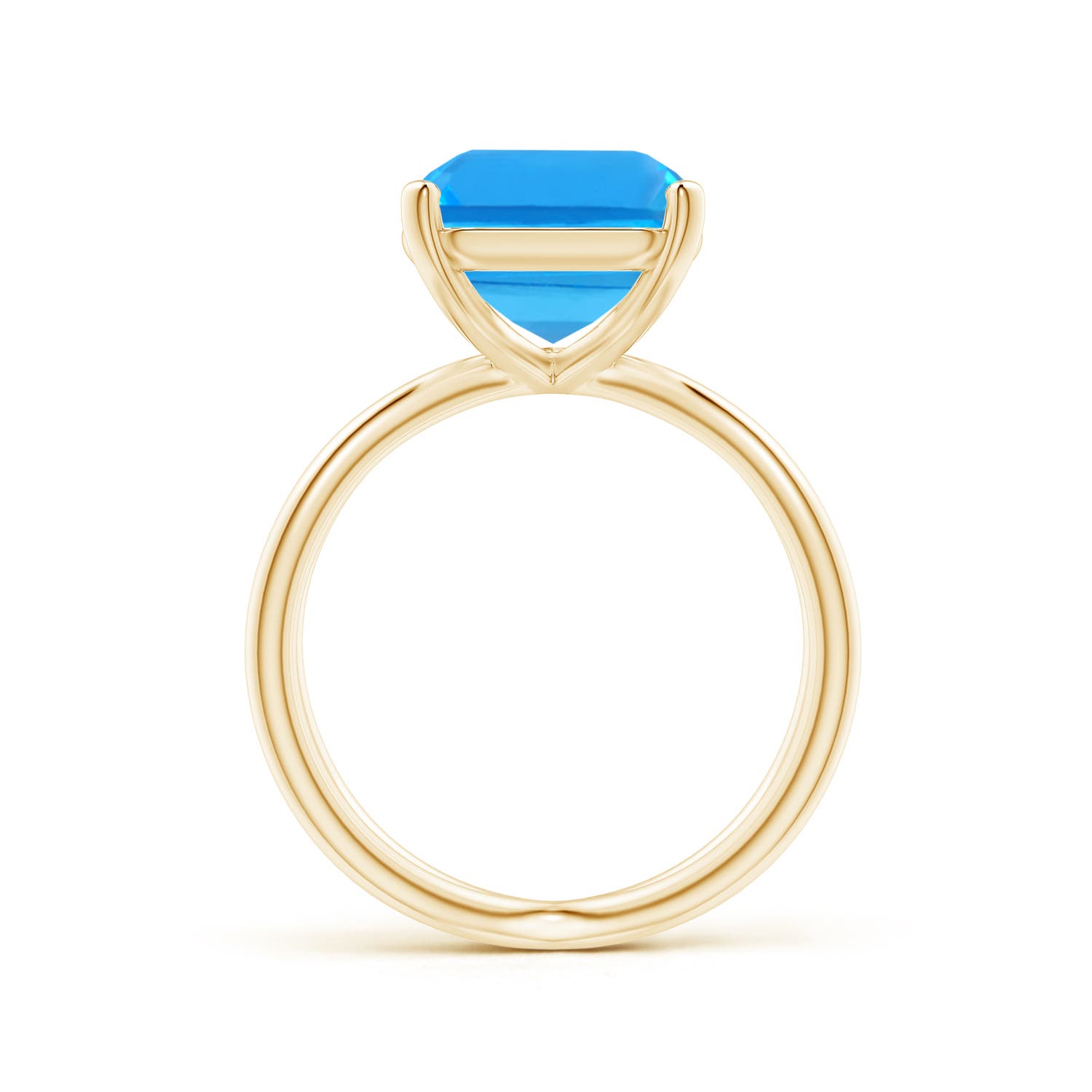 AAAA - Swiss Blue Topaz / 7.2 CT / 14 KT Yellow Gold