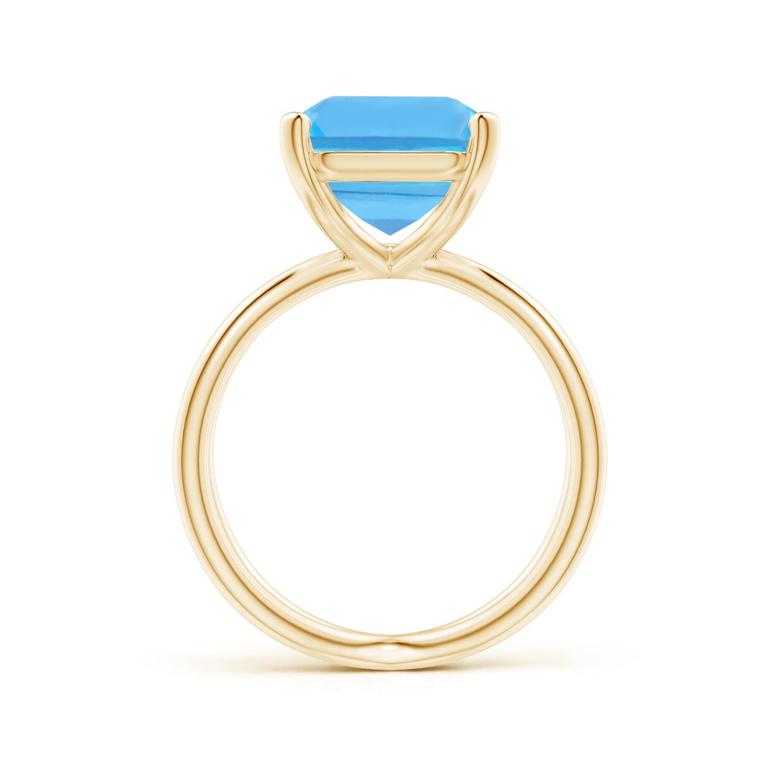 AA - Swiss Blue Topaz / 10 CT / 14 KT Yellow Gold