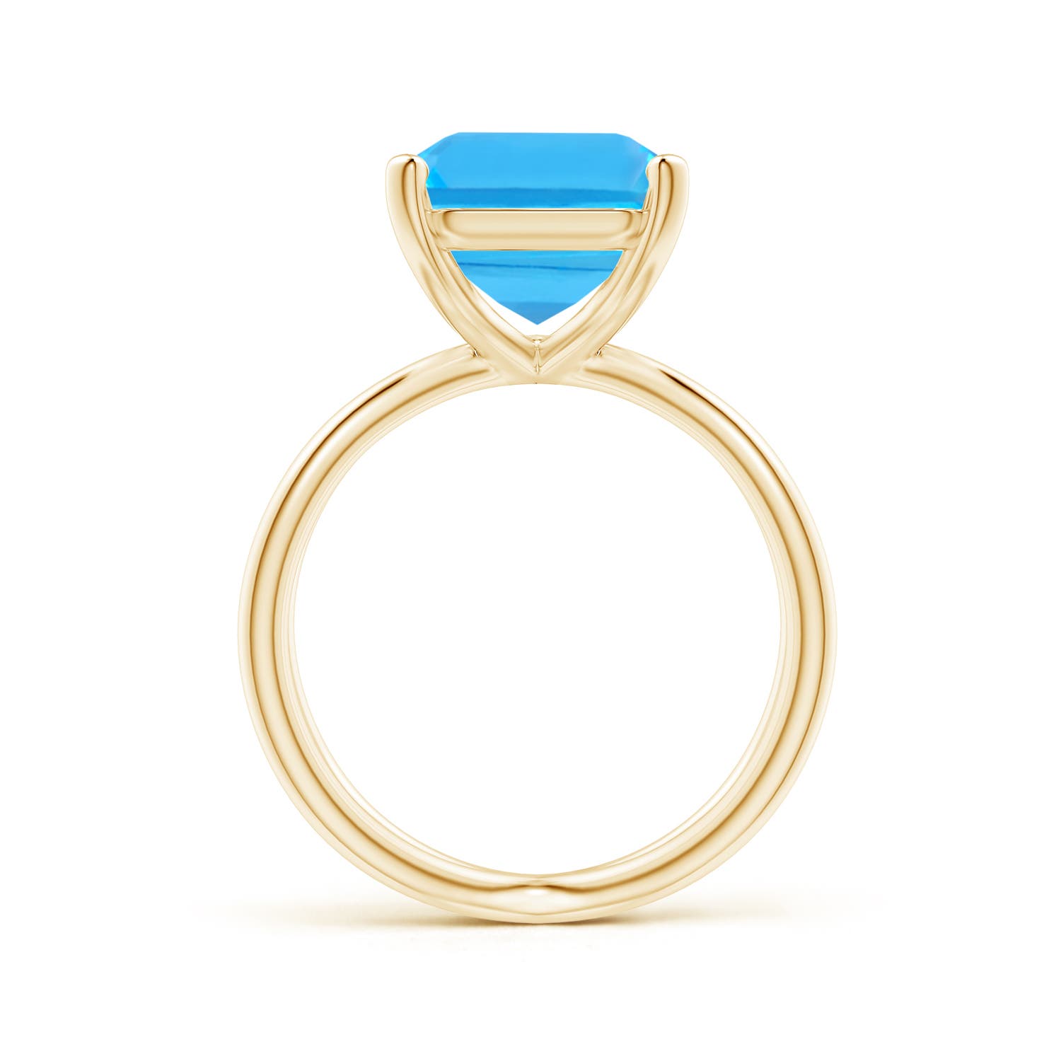 AAA - Swiss Blue Topaz / 10 CT / 14 KT Yellow Gold