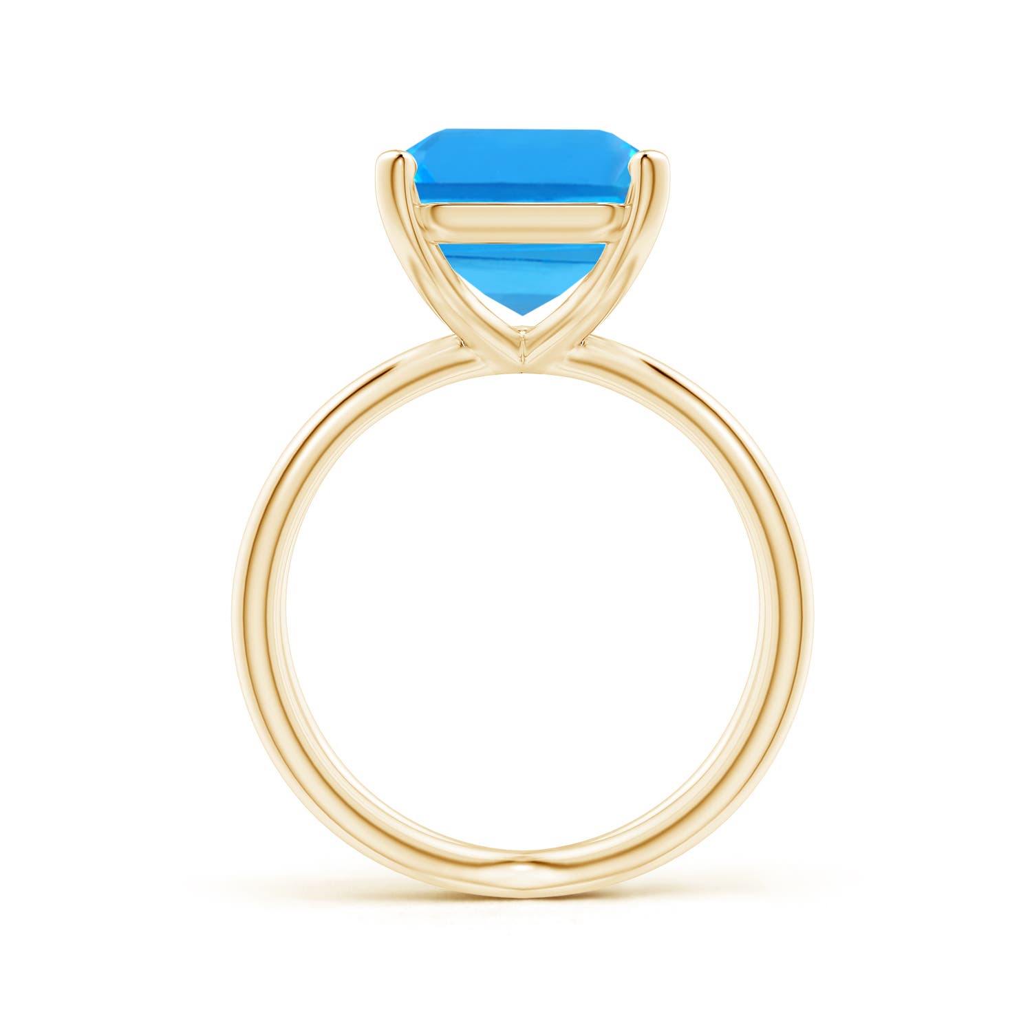 AAAA - Swiss Blue Topaz / 10 CT / 14 KT Yellow Gold