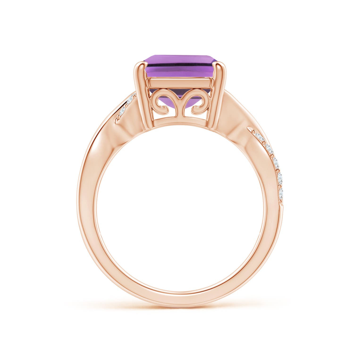 A - Amethyst / 5.47 CT / 14 KT Rose Gold