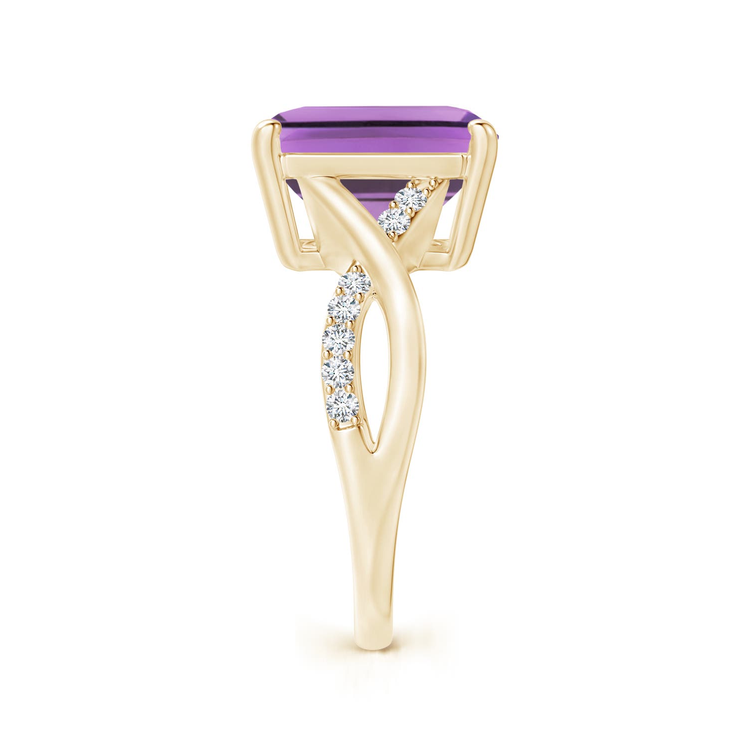 A - Amethyst / 5.47 CT / 14 KT Yellow Gold