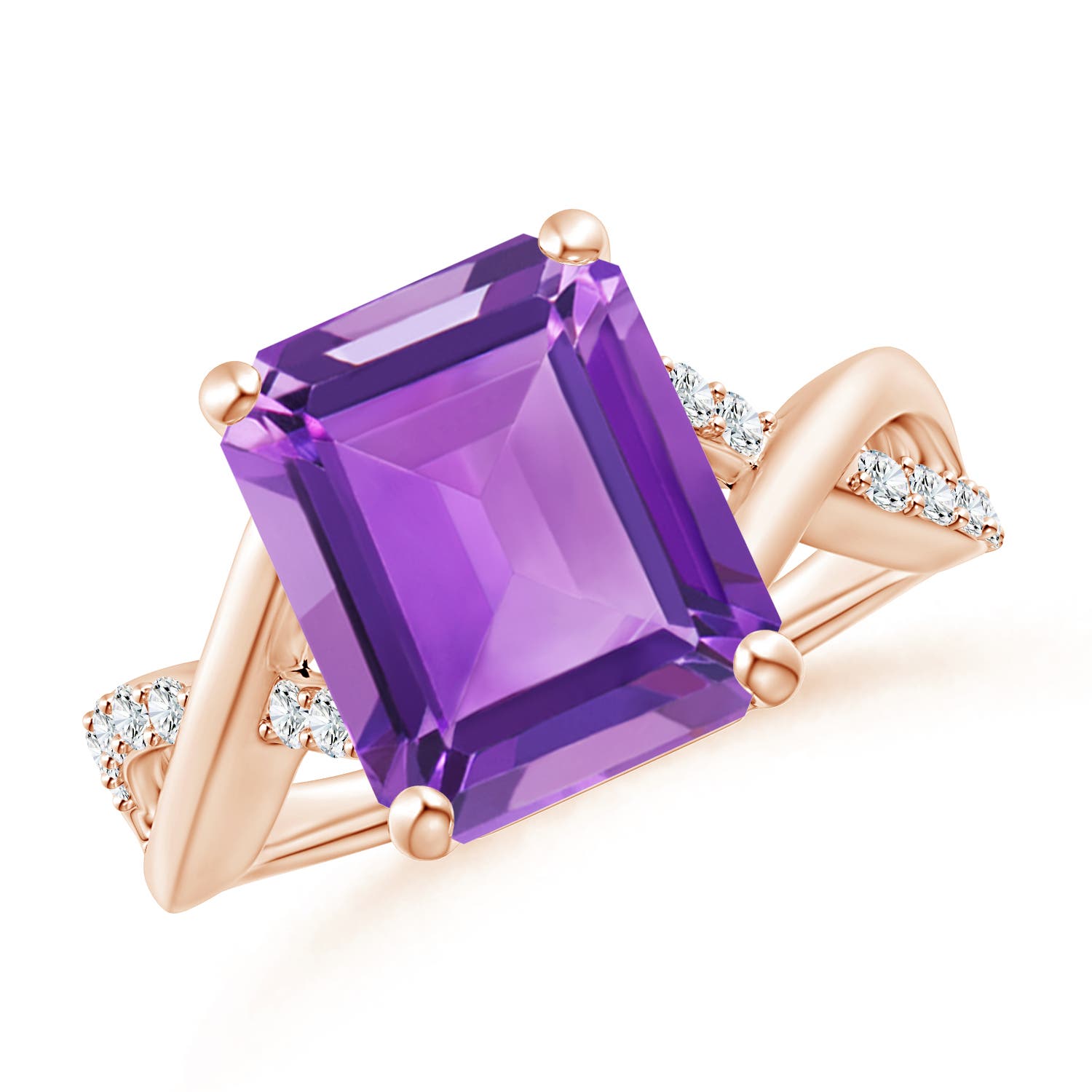 AA - Amethyst / 5.47 CT / 14 KT Rose Gold