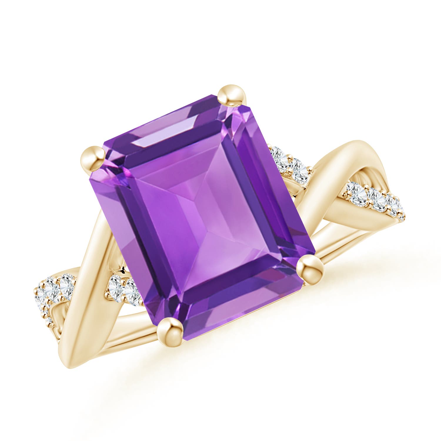 AA - Amethyst / 5.47 CT / 14 KT Yellow Gold