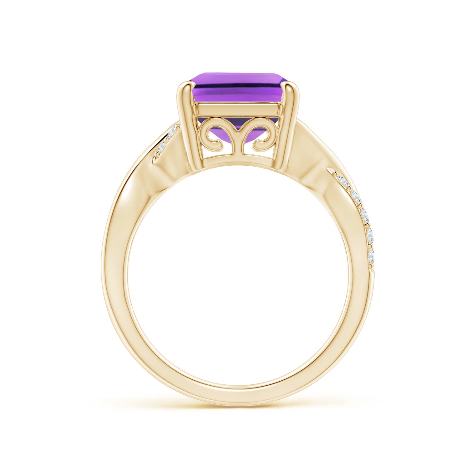 AA - Amethyst / 5.47 CT / 14 KT Yellow Gold