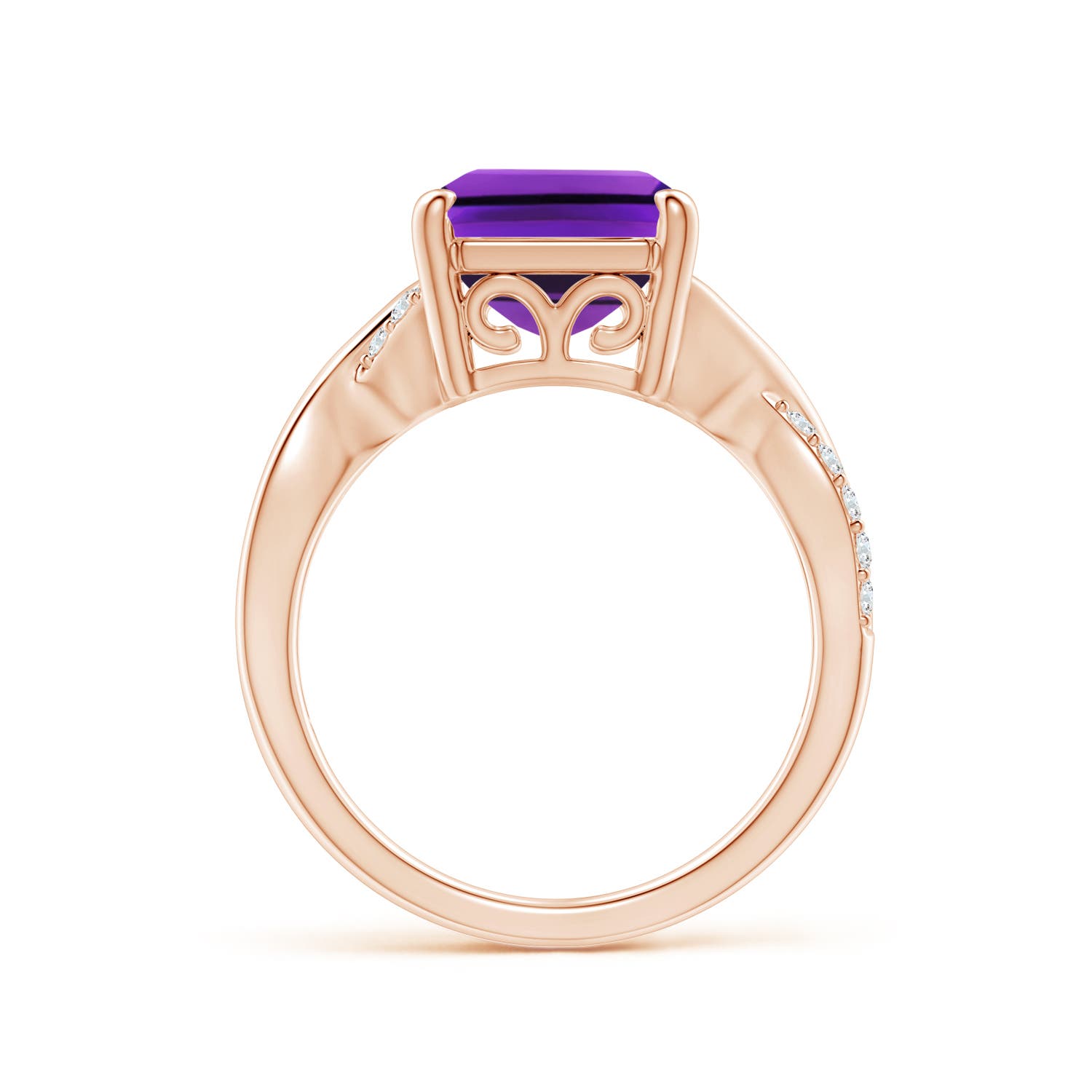 AAAA - Amethyst / 5.47 CT / 14 KT Rose Gold