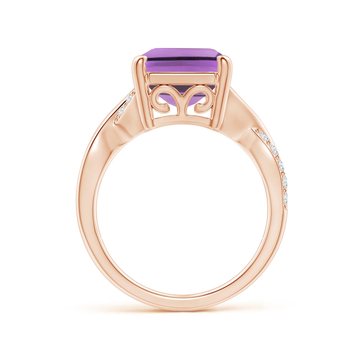 A - Amethyst / 6.7 CT / 14 KT Rose Gold