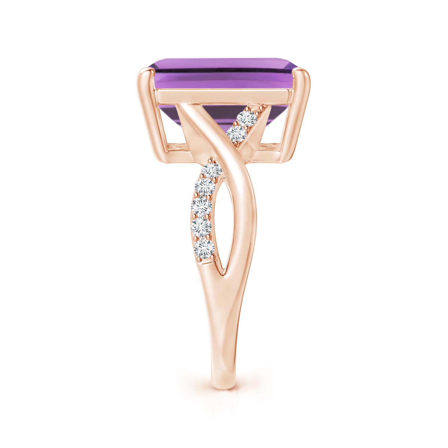 A - Amethyst / 6.7 CT / 14 KT Rose Gold