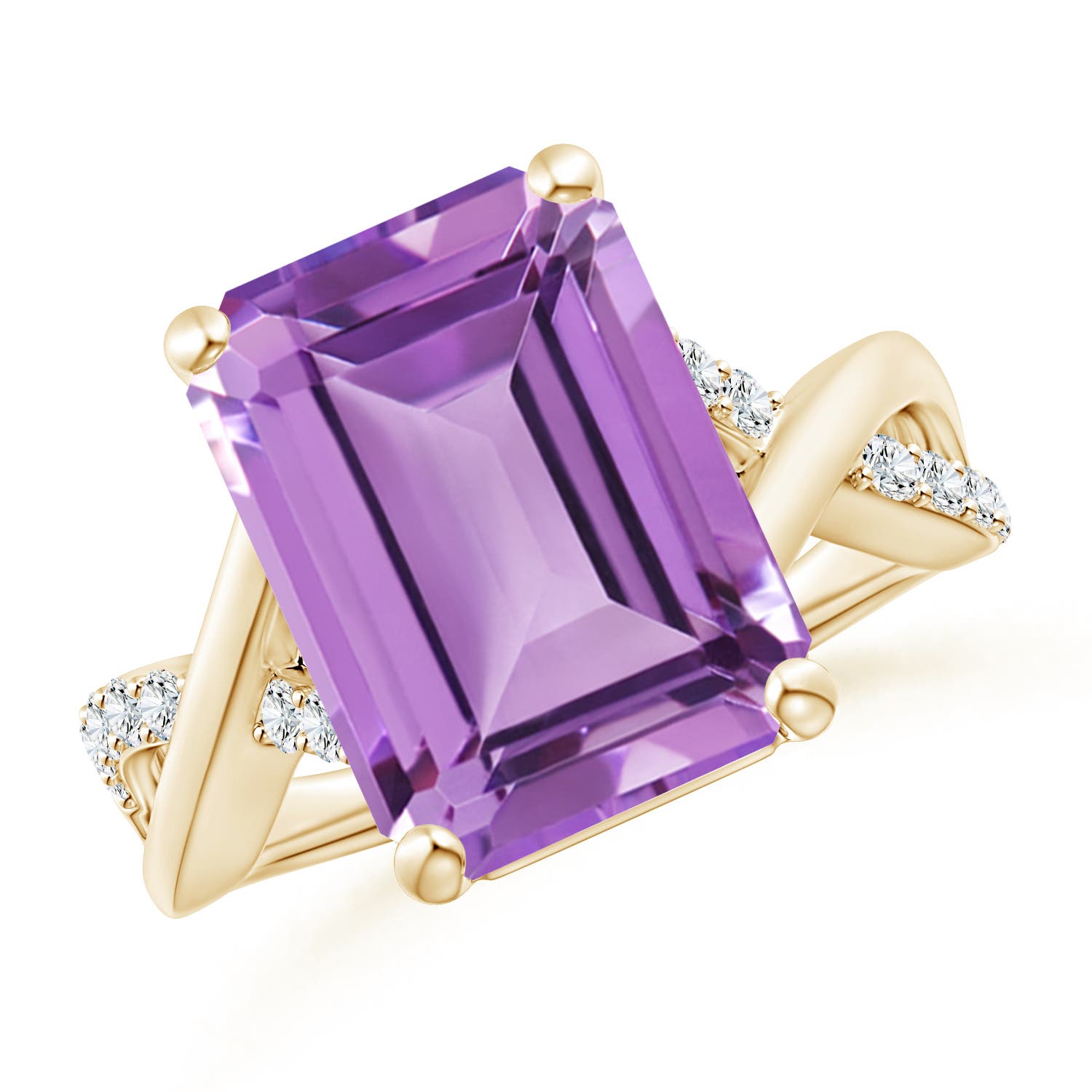 A - Amethyst / 6.7 CT / 14 KT Yellow Gold