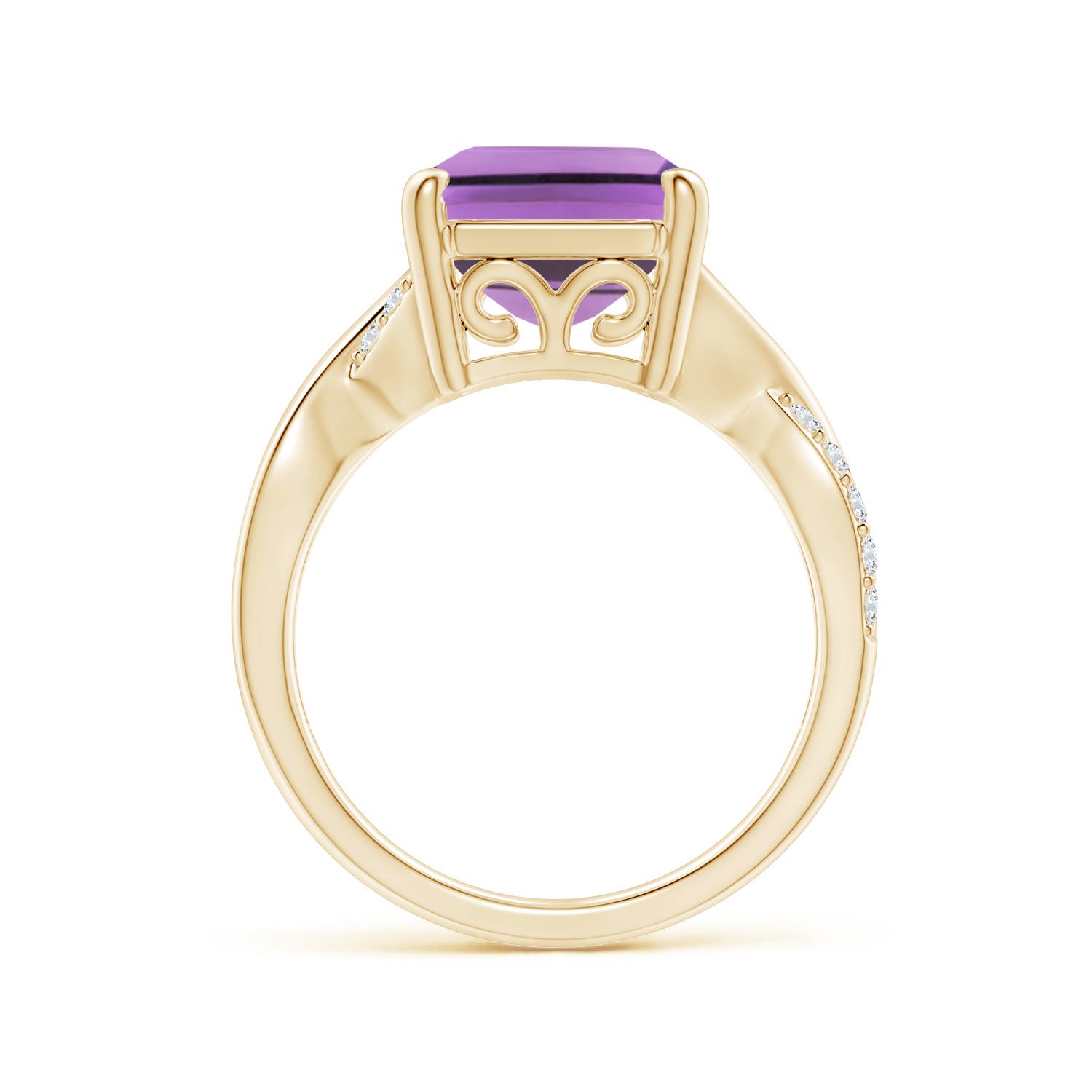 A - Amethyst / 6.7 CT / 14 KT Yellow Gold