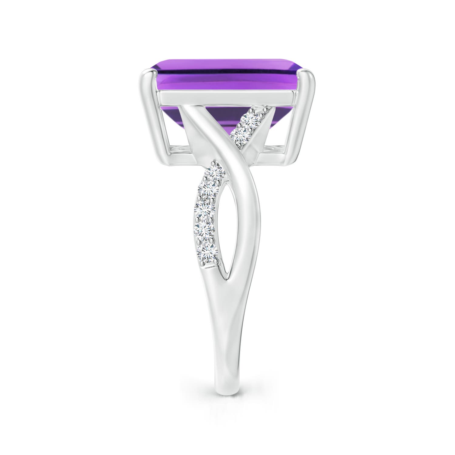 AA - Amethyst / 6.7 CT / 14 KT White Gold