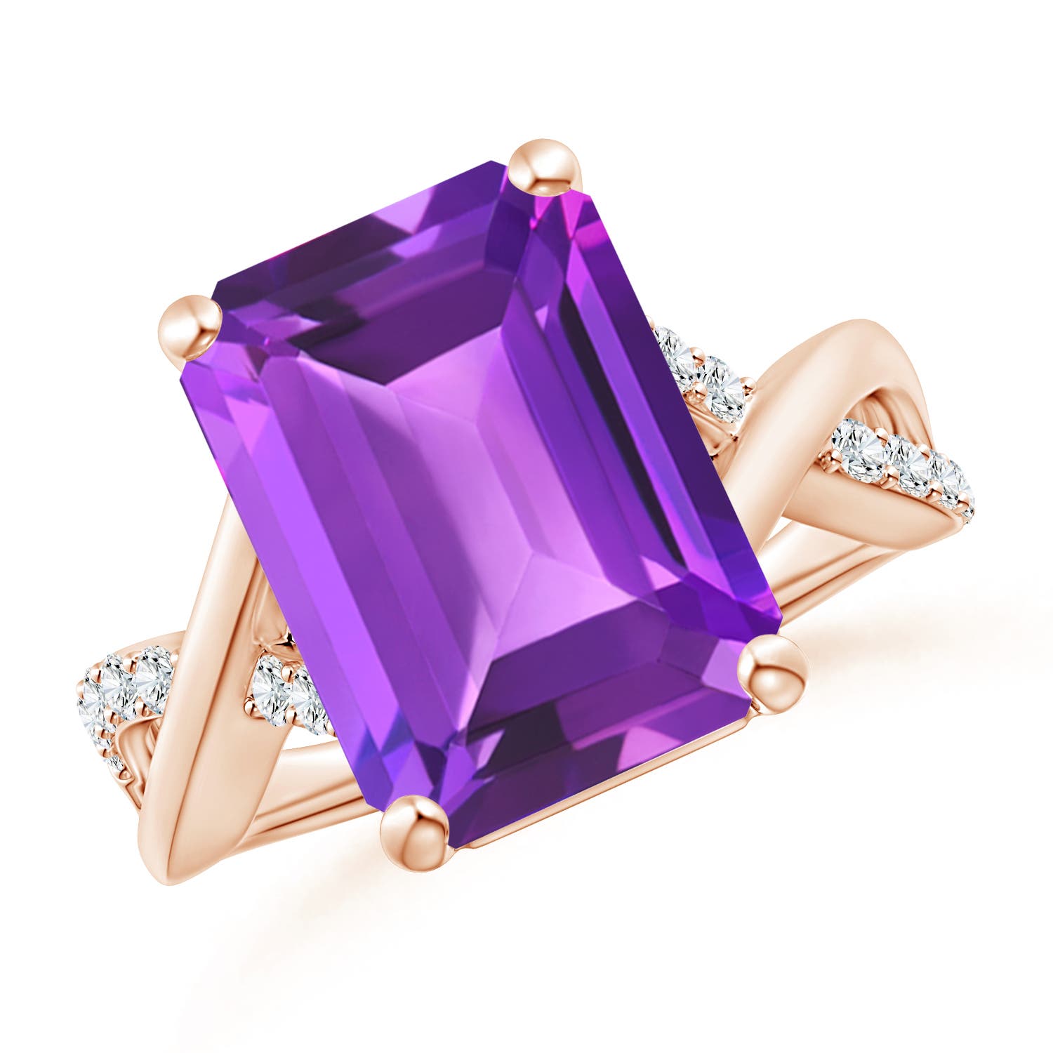 AAA - Amethyst / 6.7 CT / 14 KT Rose Gold