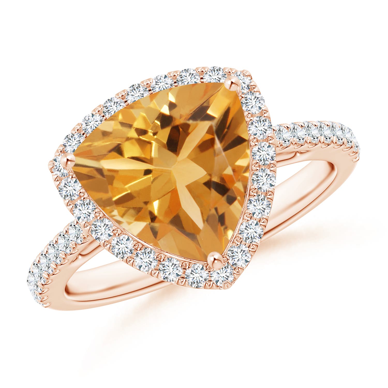 A - Citrine / 3.08 CT / 14 KT Rose Gold