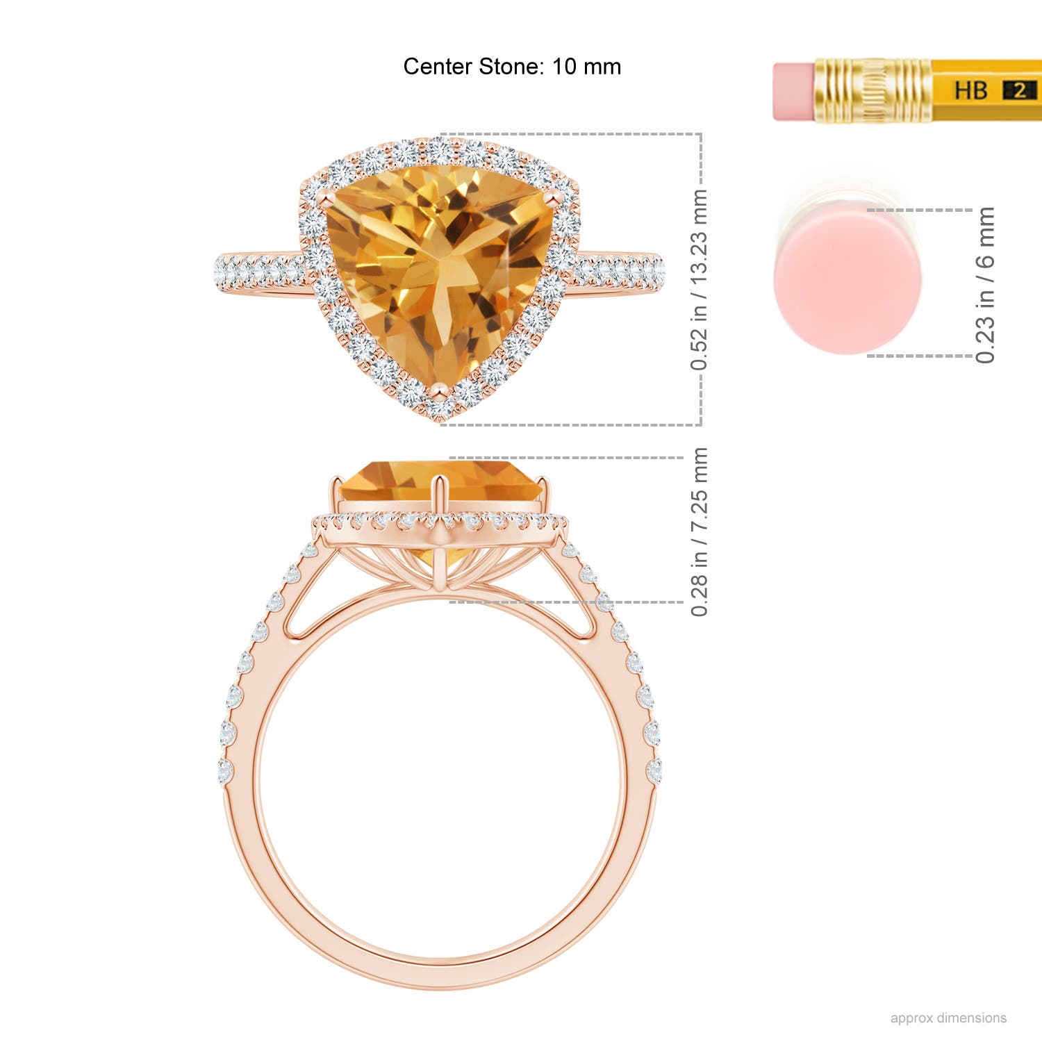 A - Citrine / 3.08 CT / 14 KT Rose Gold