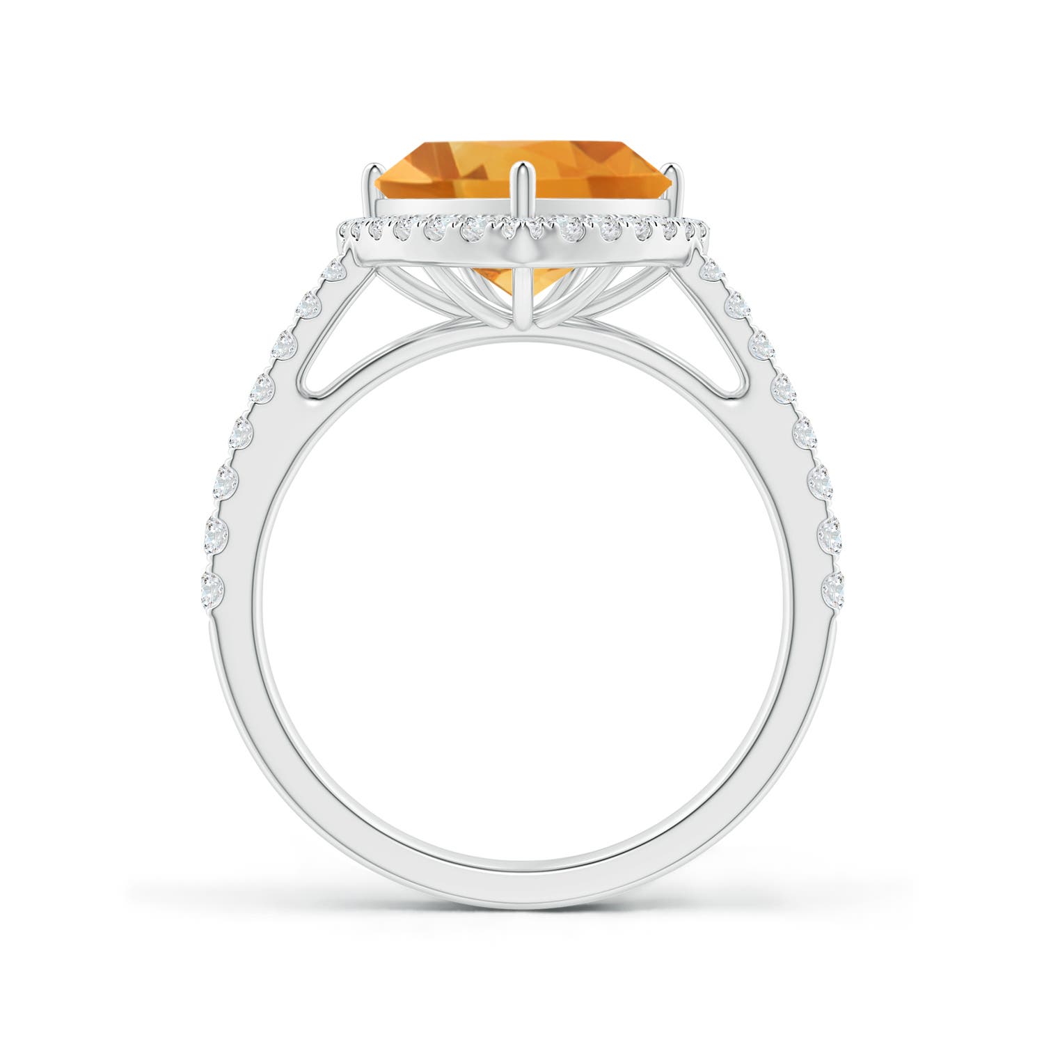 A - Citrine / 3.08 CT / 14 KT White Gold