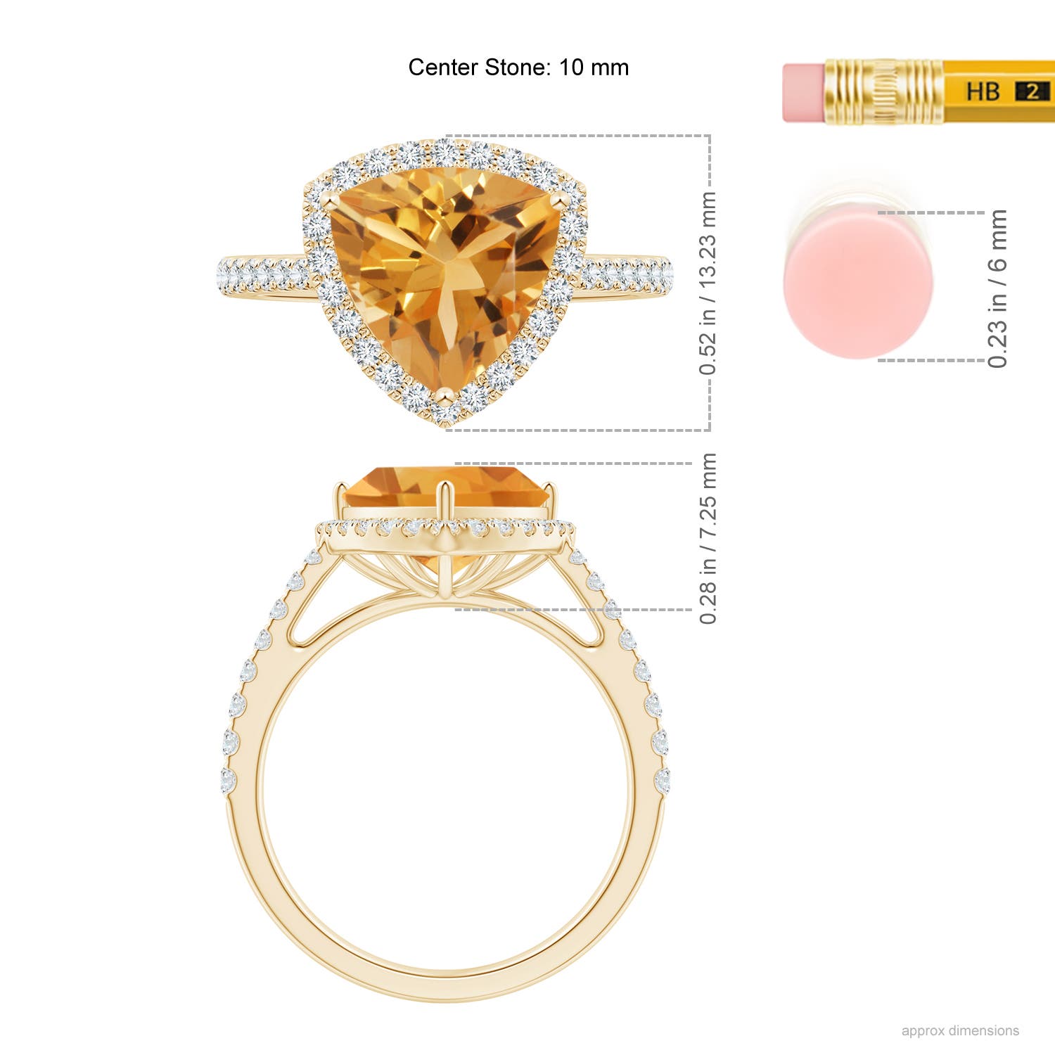 A - Citrine / 3.08 CT / 14 KT Yellow Gold