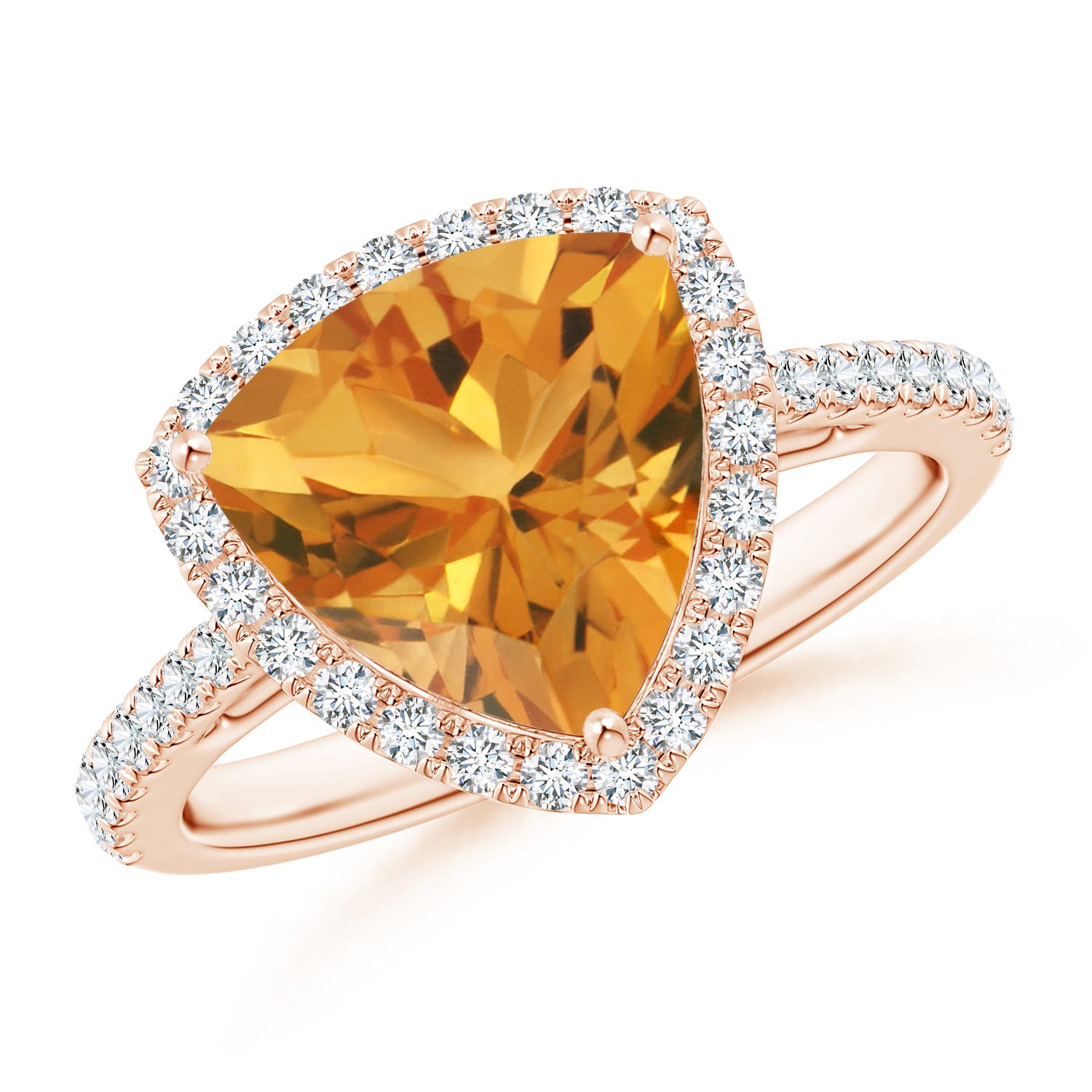 AA - Citrine / 3.08 CT / 14 KT Rose Gold