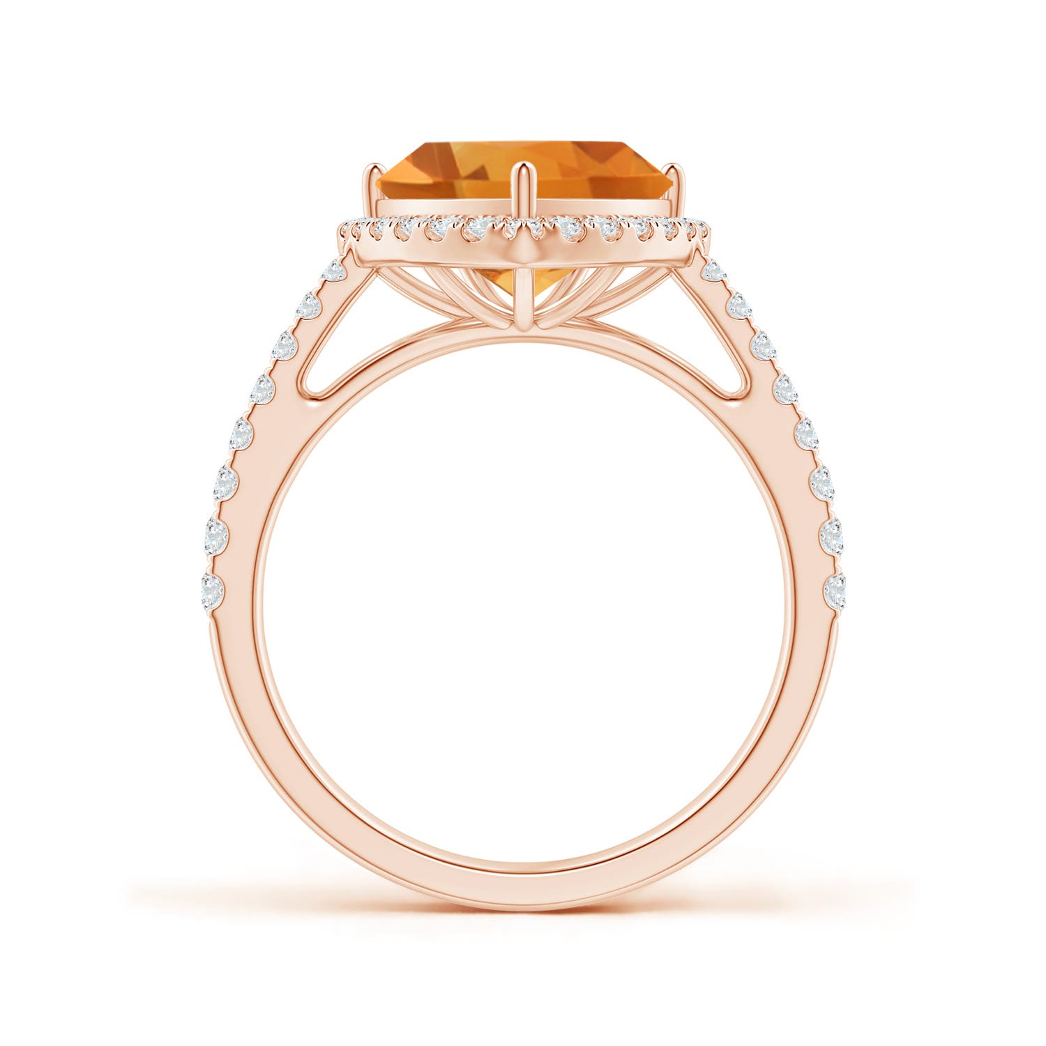 AA - Citrine / 3.08 CT / 14 KT Rose Gold