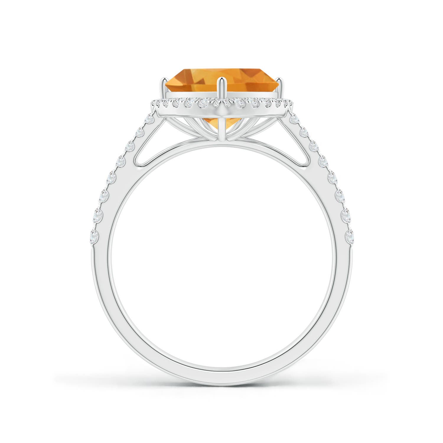 A - Citrine / 2.57 CT / 14 KT White Gold