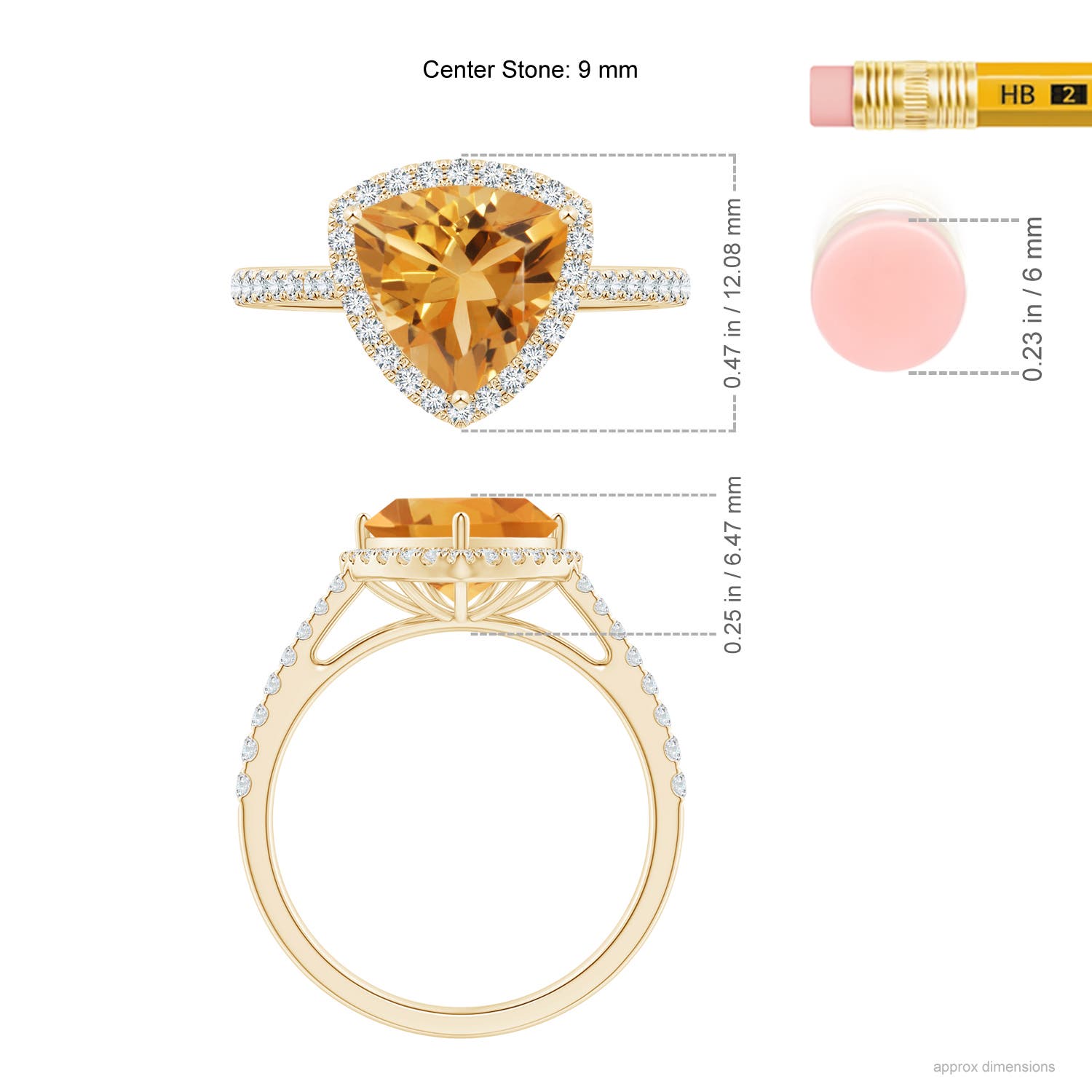 A - Citrine / 2.57 CT / 14 KT Yellow Gold