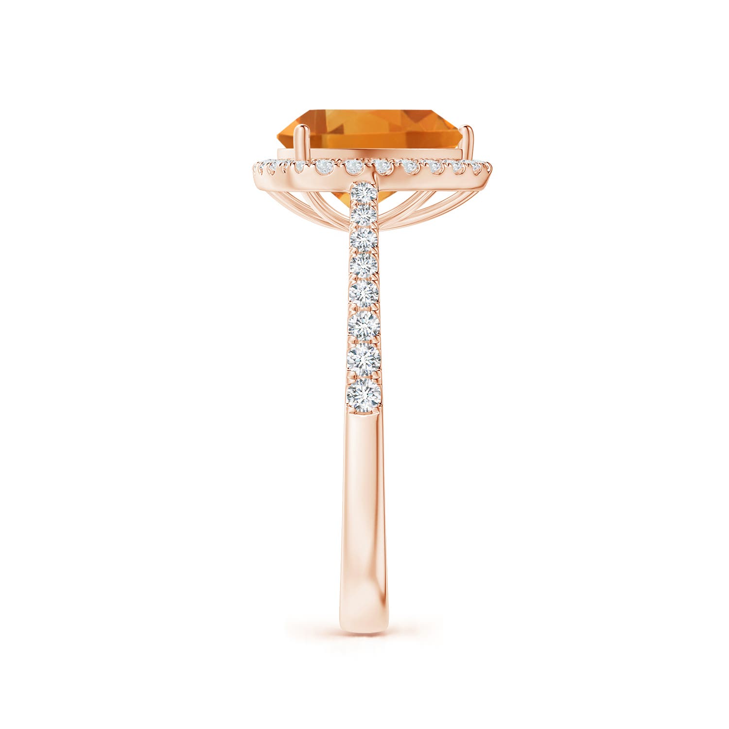 AA - Citrine / 2.57 CT / 14 KT Rose Gold