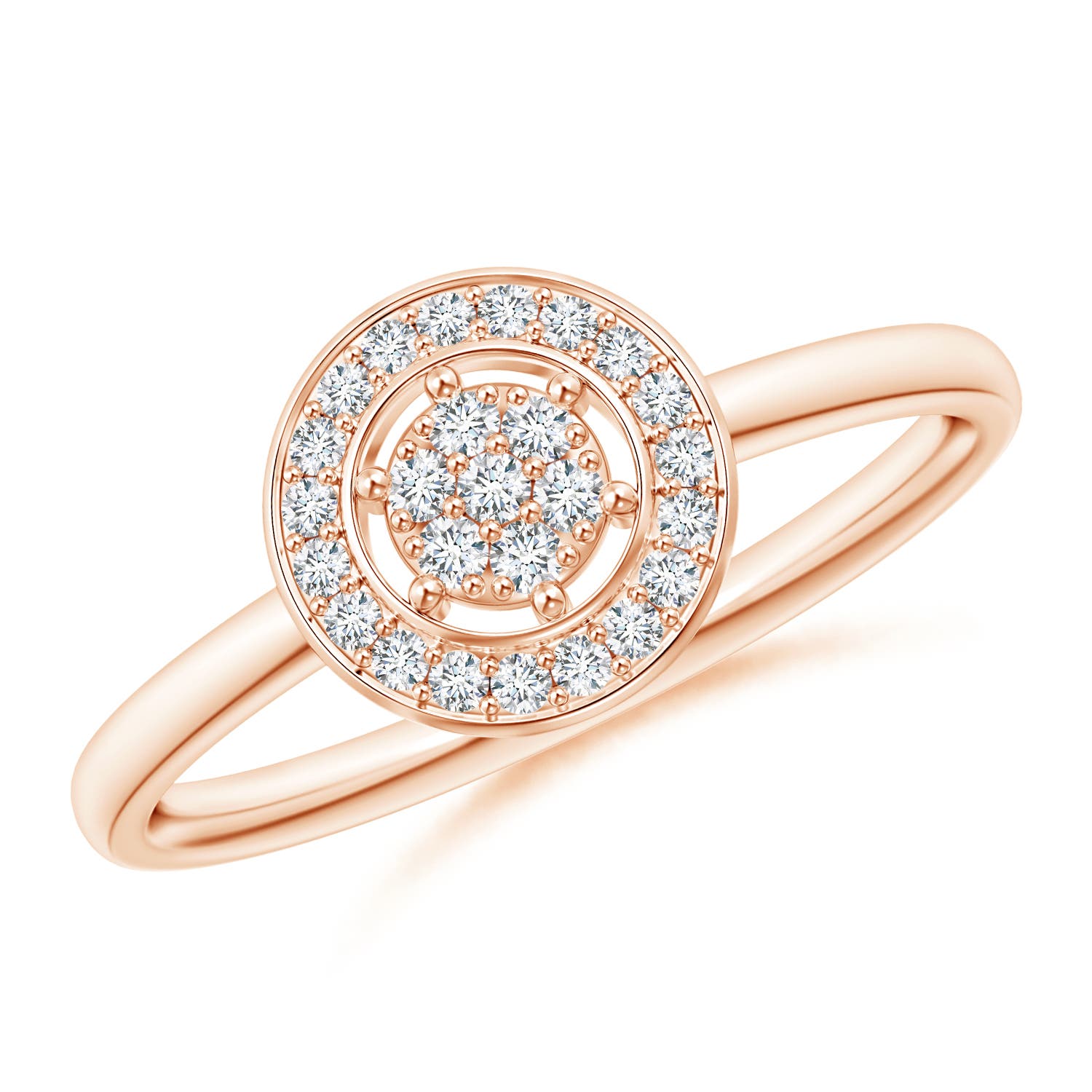 G, VS2 / 0.14 CT / 14 KT Rose Gold