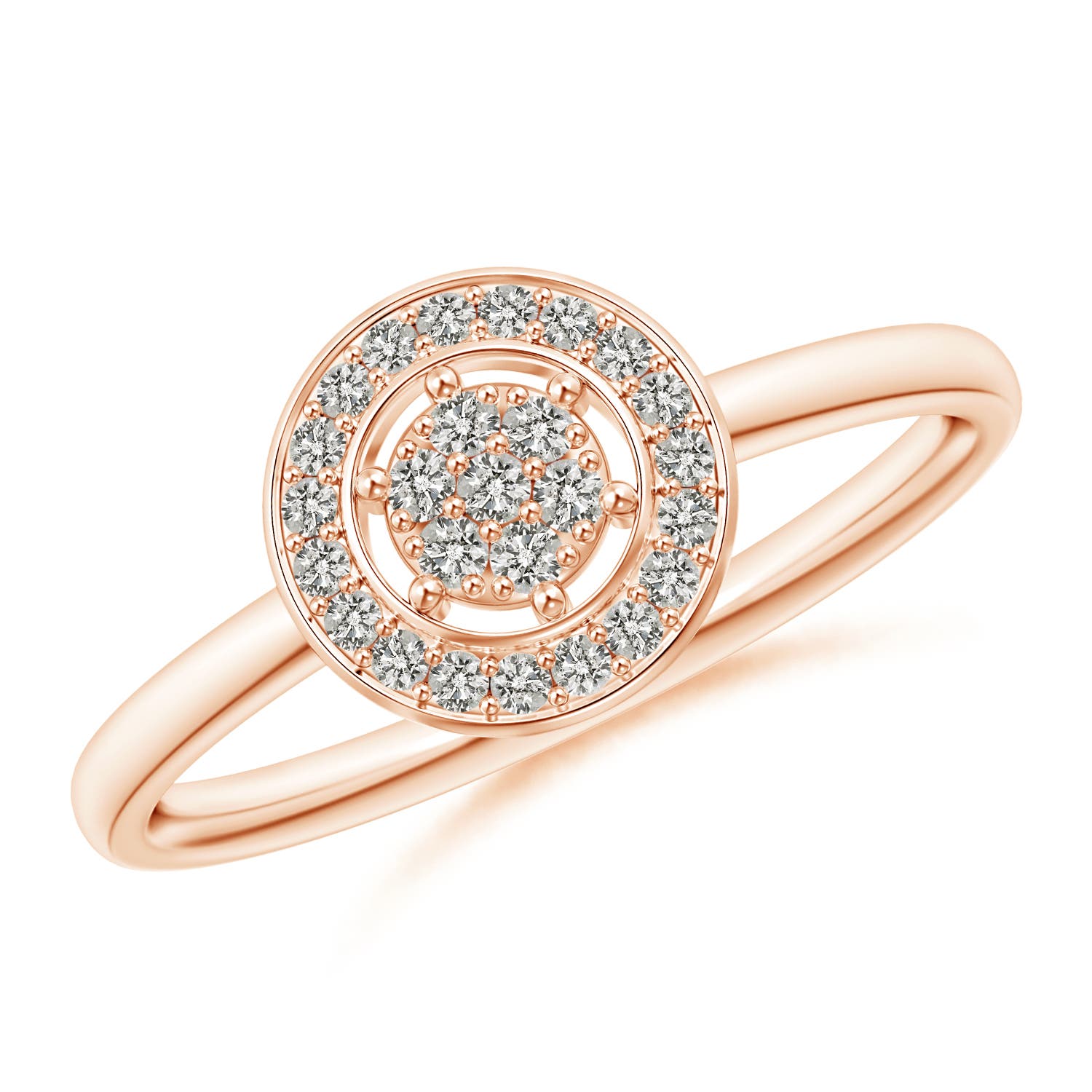 K, I3 / 0.14 CT / 14 KT Rose Gold