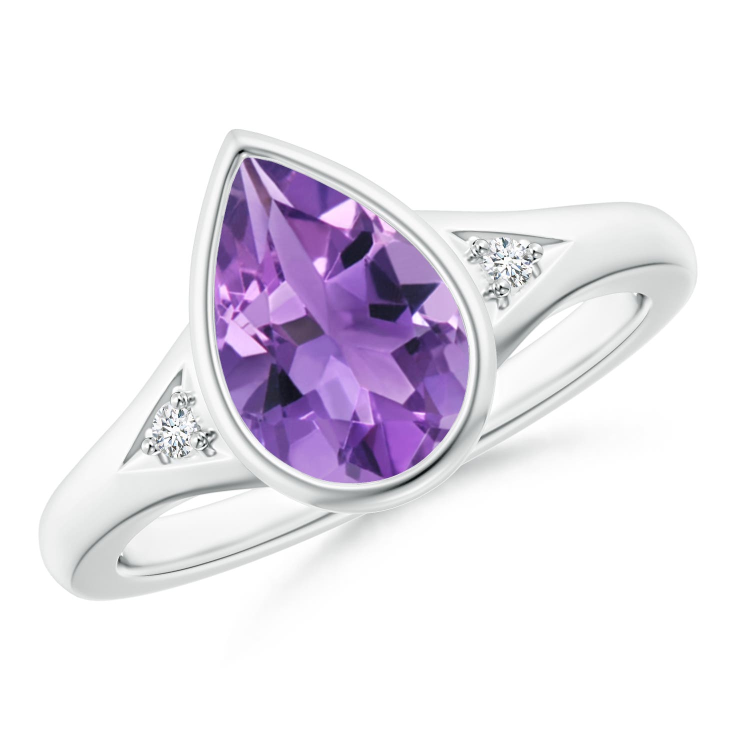 AA - Amethyst / 1.62 CT / 14 KT White Gold