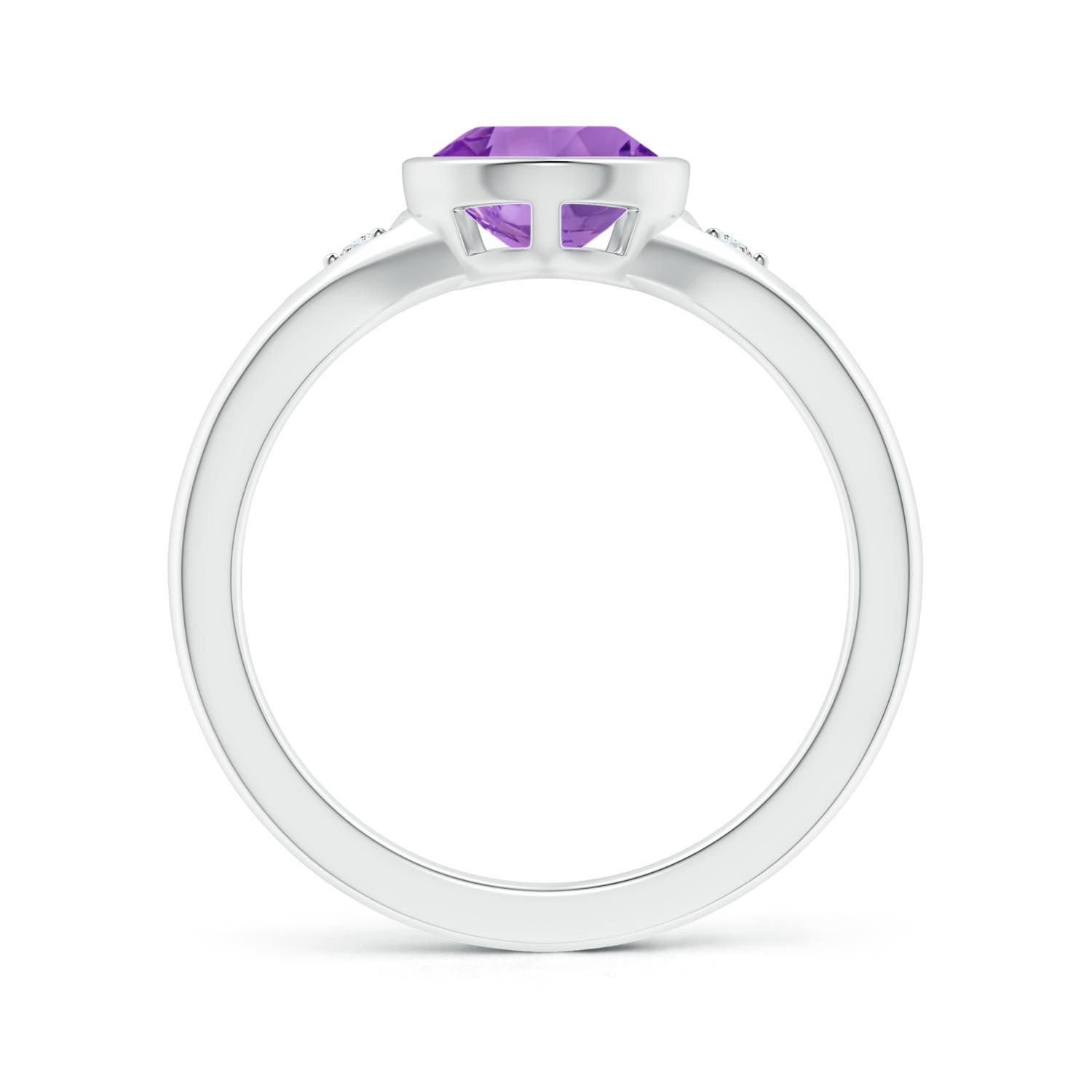 AA - Amethyst / 1.62 CT / 14 KT White Gold