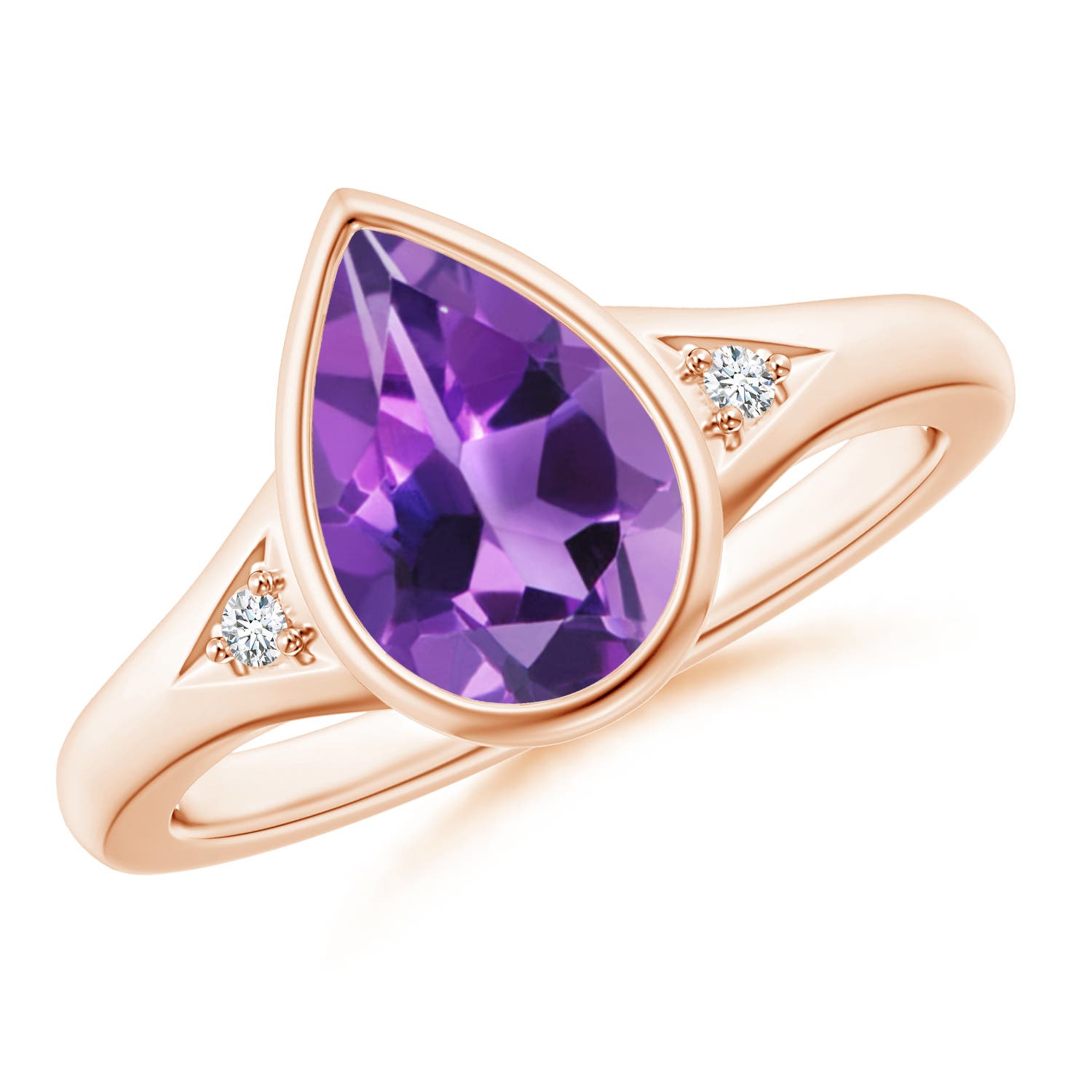 AAA - Amethyst / 1.62 CT / 14 KT Rose Gold